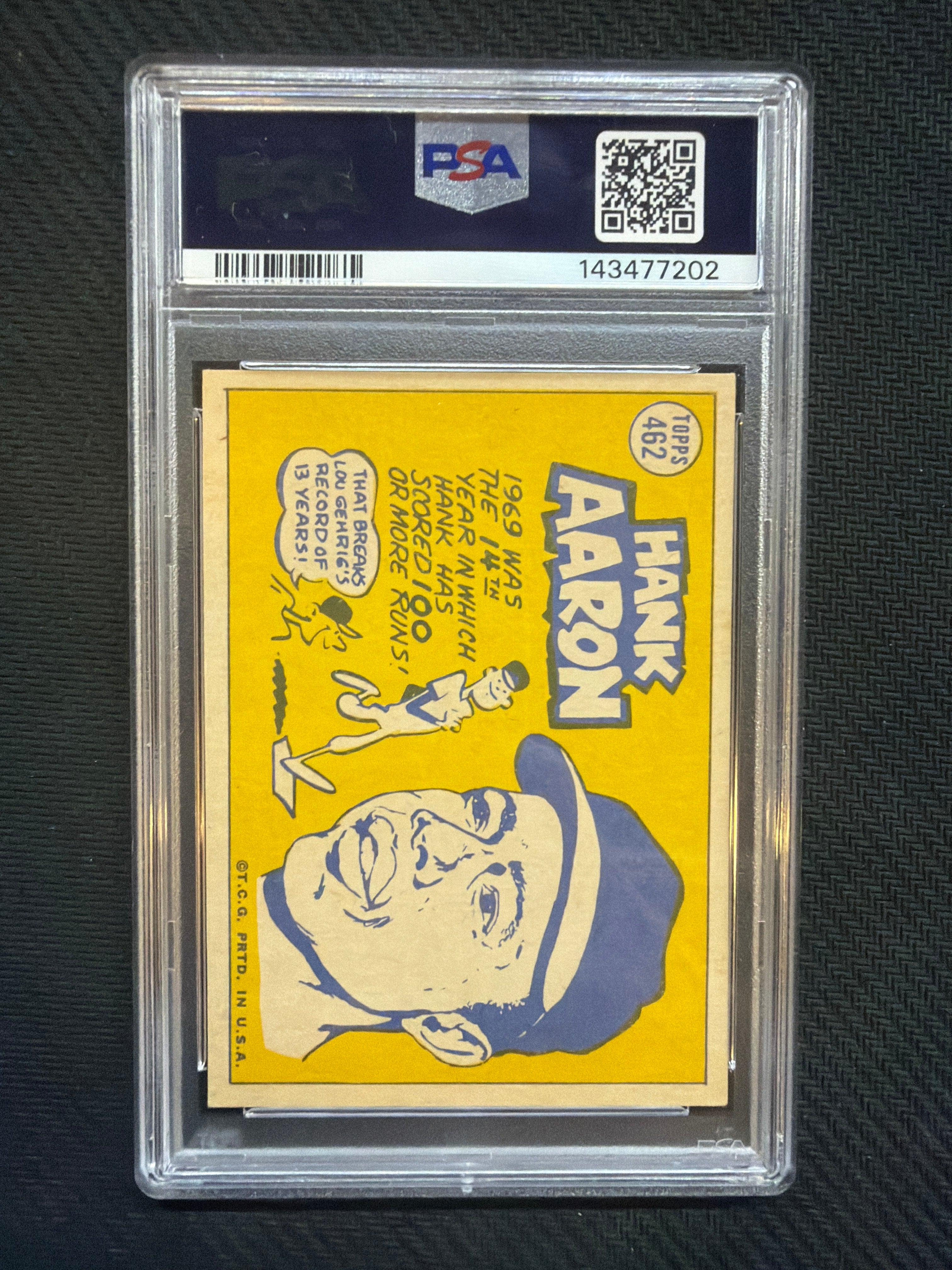 1970 Topps Hank Aaron #462 PSA 4 Braves