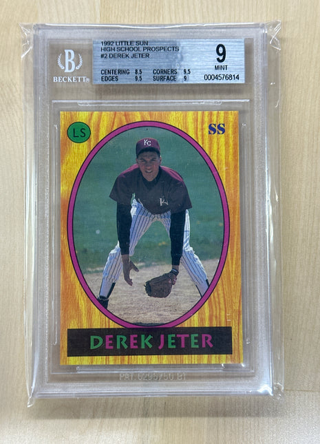 1992 Little Sun Derek Jeter Rookie BGS 9