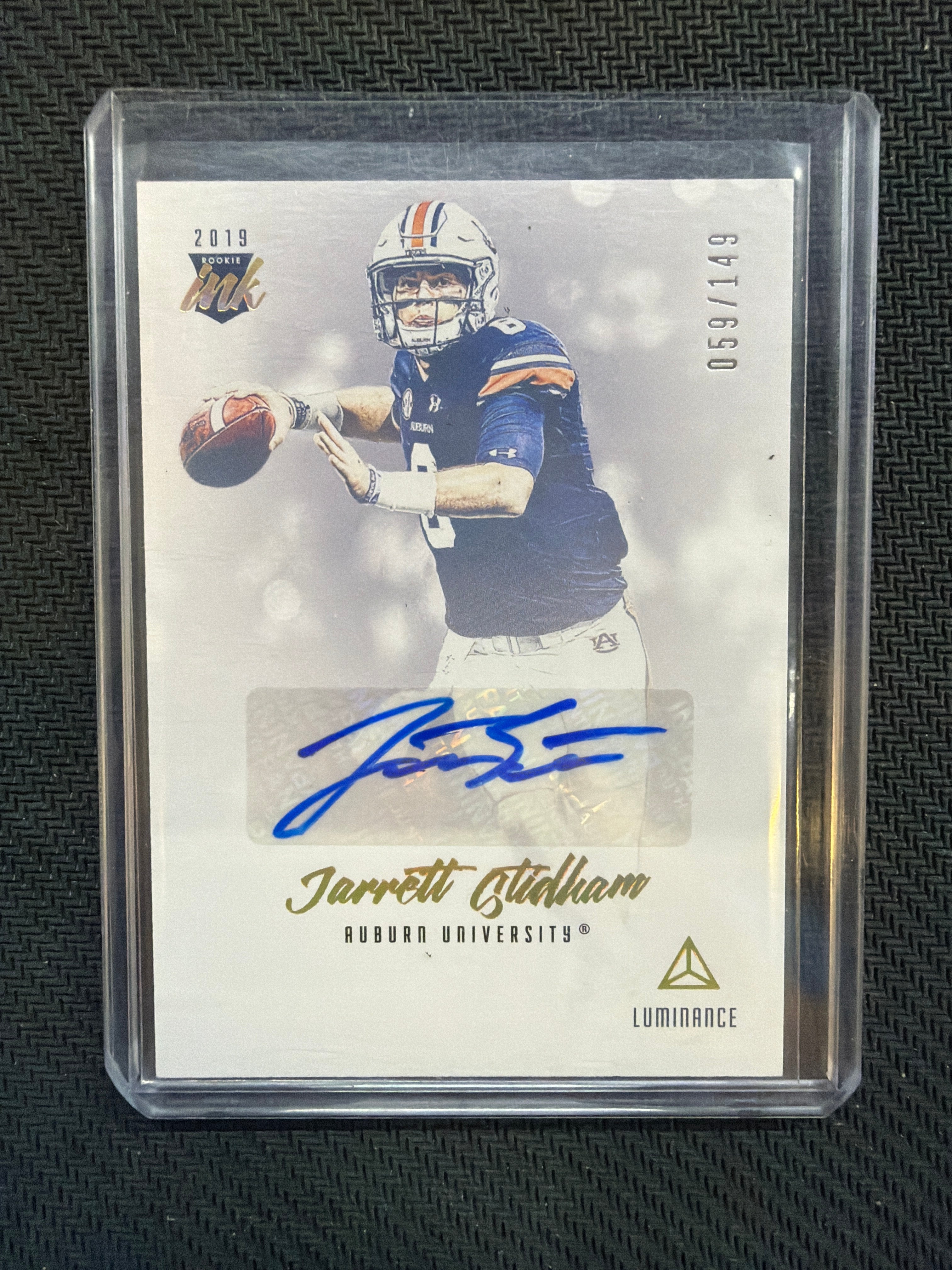 2019 Luminance Jarrett Stidham Rookie Ink Auto /149 Auburn