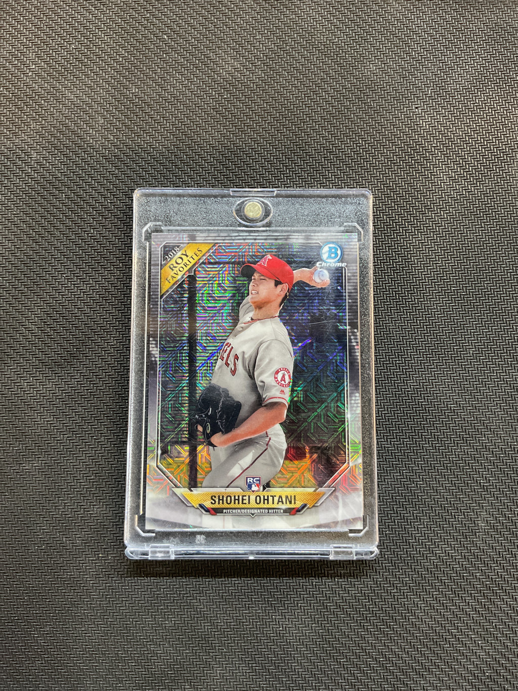 2018 Bowman Chrome Shohei Ohtani Rookie of The Year Favorites Mojo Refractor Angels