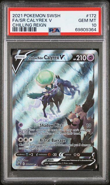2021 Chilling Reign Shadow Rider Calyx V FA #172 PSA 10