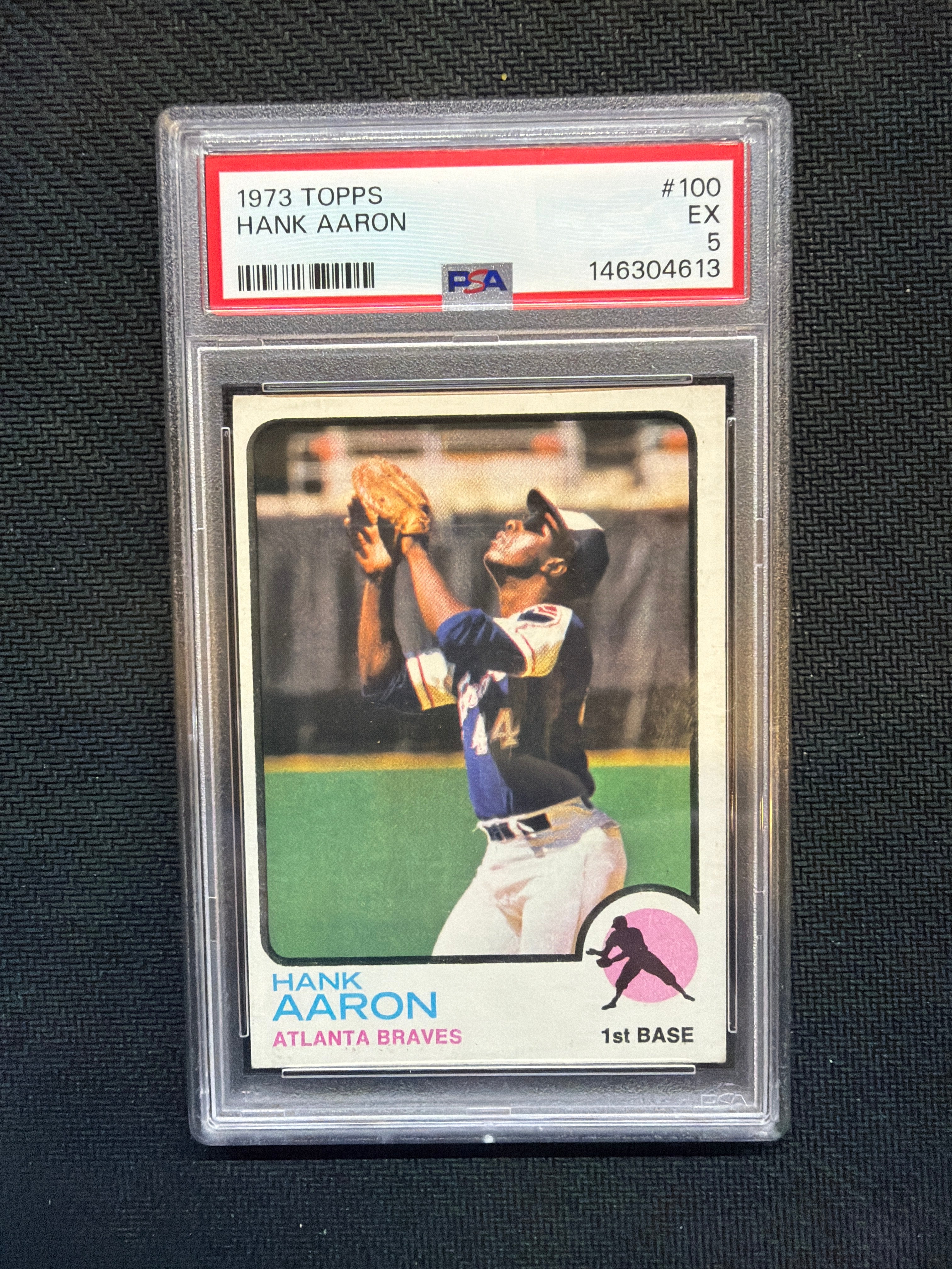 1973 Topps Hank Aaron #100 PSA 5 Braves