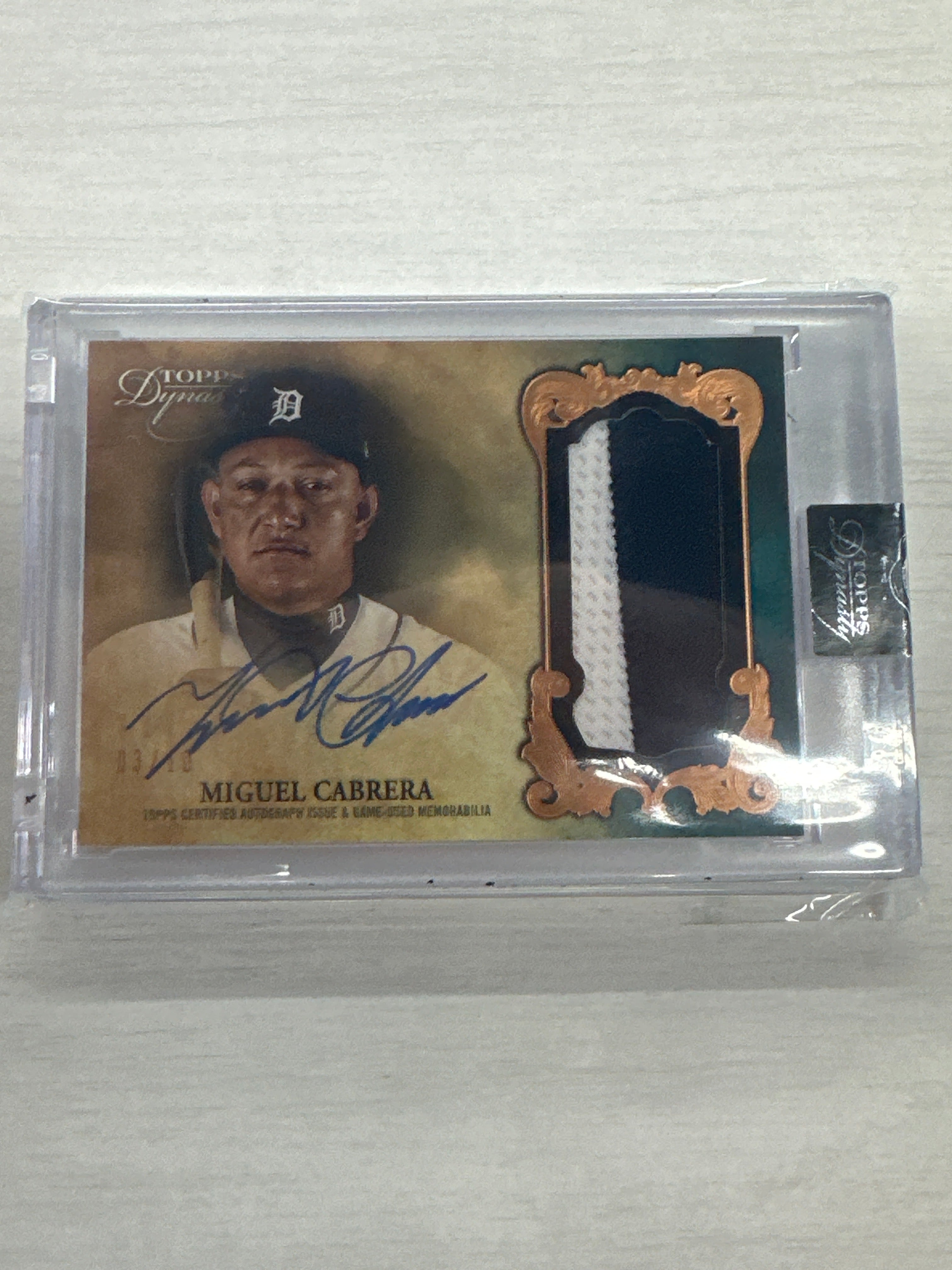 2021 Topps Dynasty Miguel Cabrera Patch Auto /10