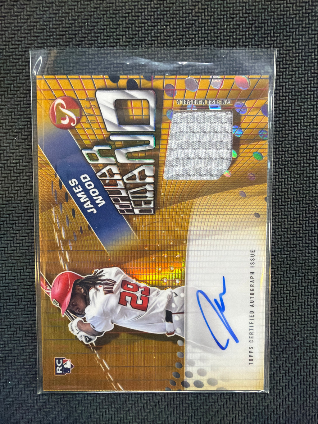 2025 Topps Pristige James Wood Popular Demand Patch Auto /50