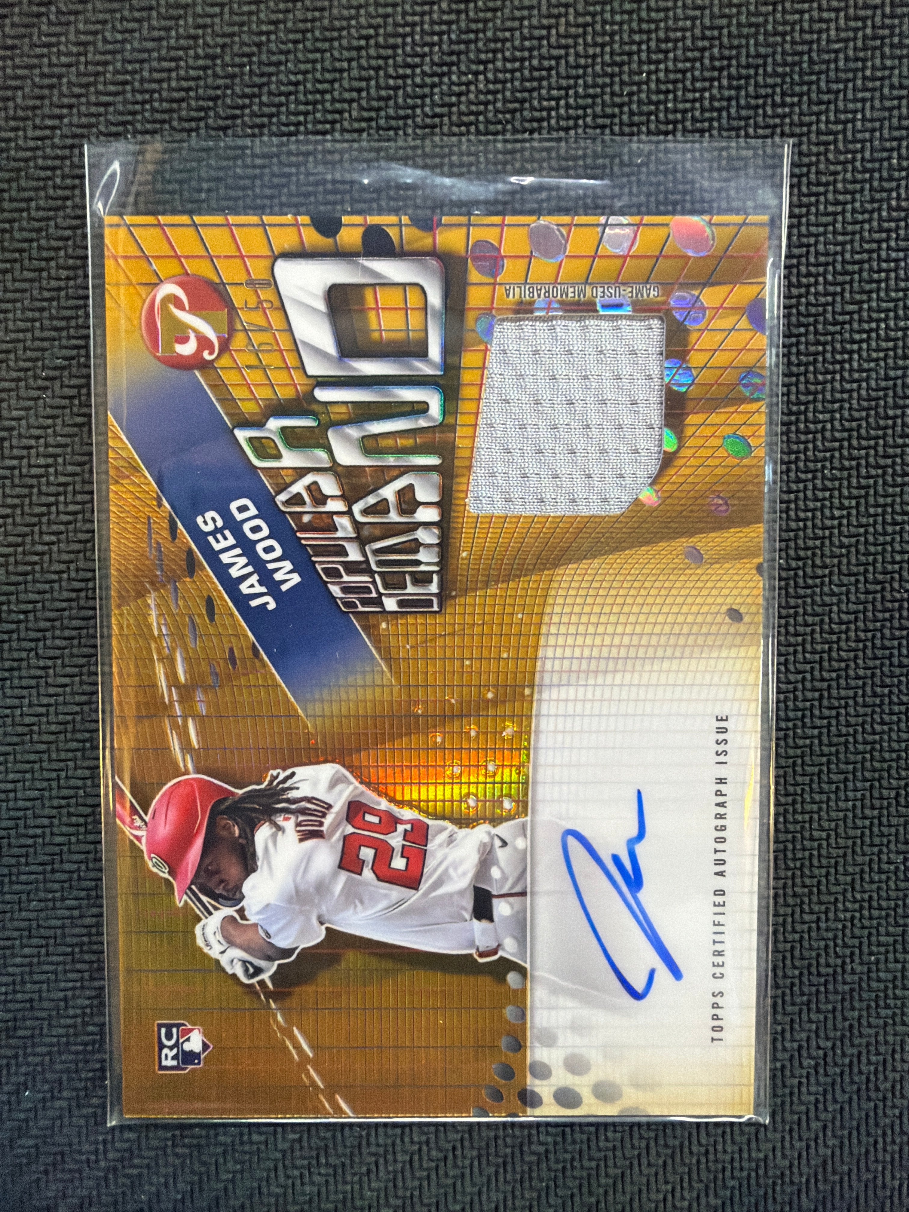 2025 Topps Pristige James Wood Popular Demand Patch Auto /50