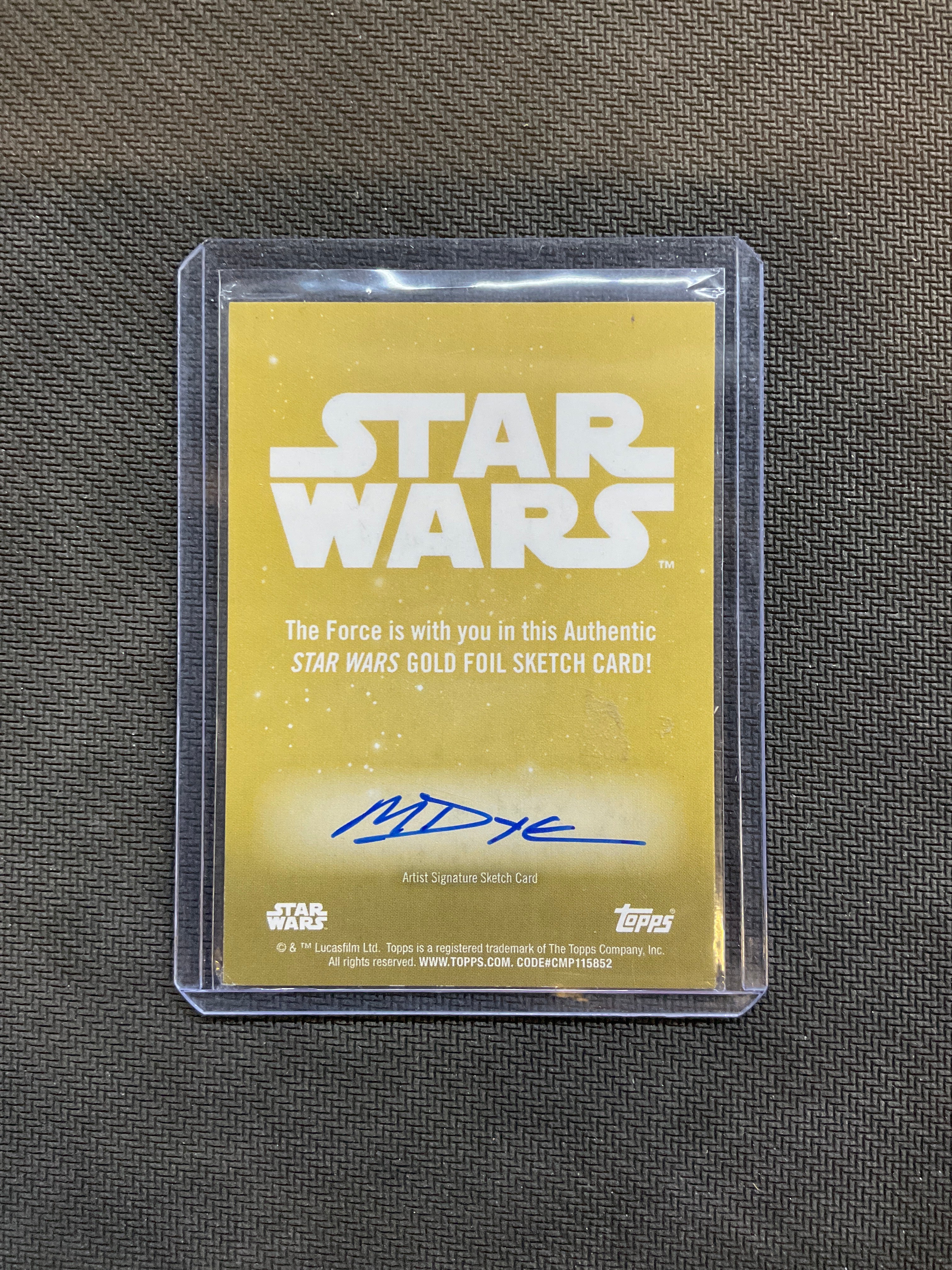 Topps Star Wars Matt Dye Sketch Card