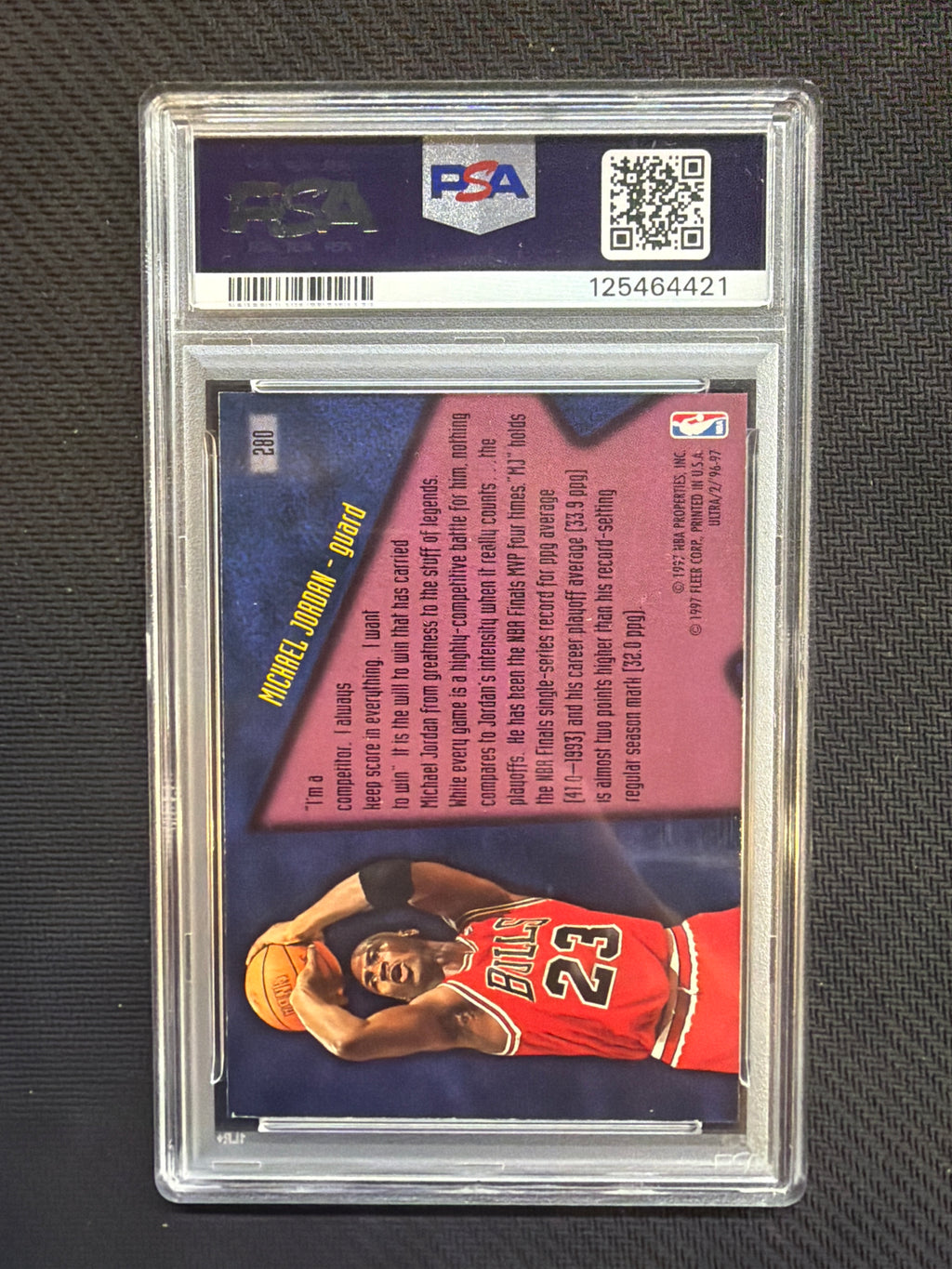 1996 Ultra Michael Jordan #280 PSA 8 421