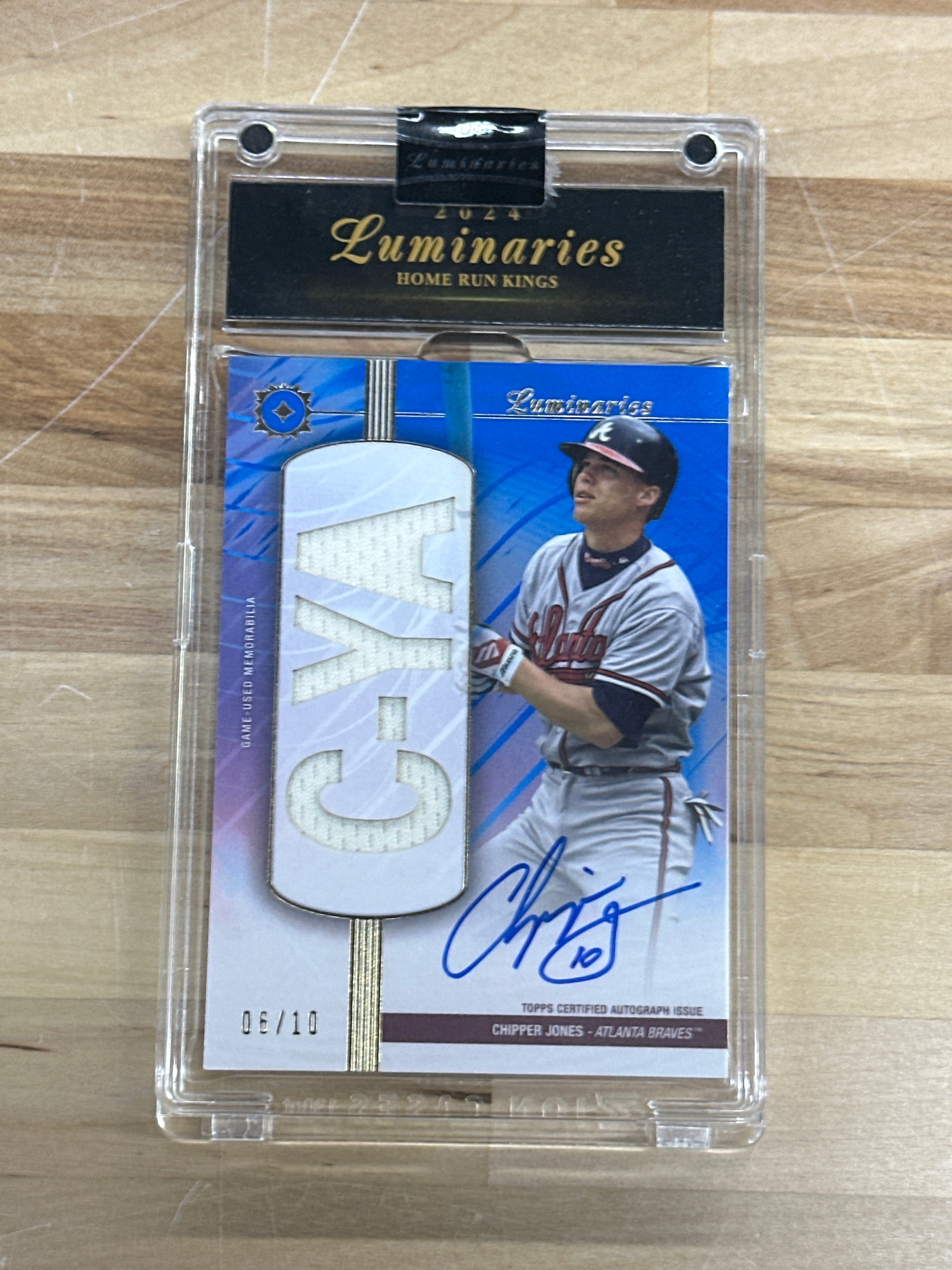 2024 Topps Luminaries Chipper Jones Auto Braves /10