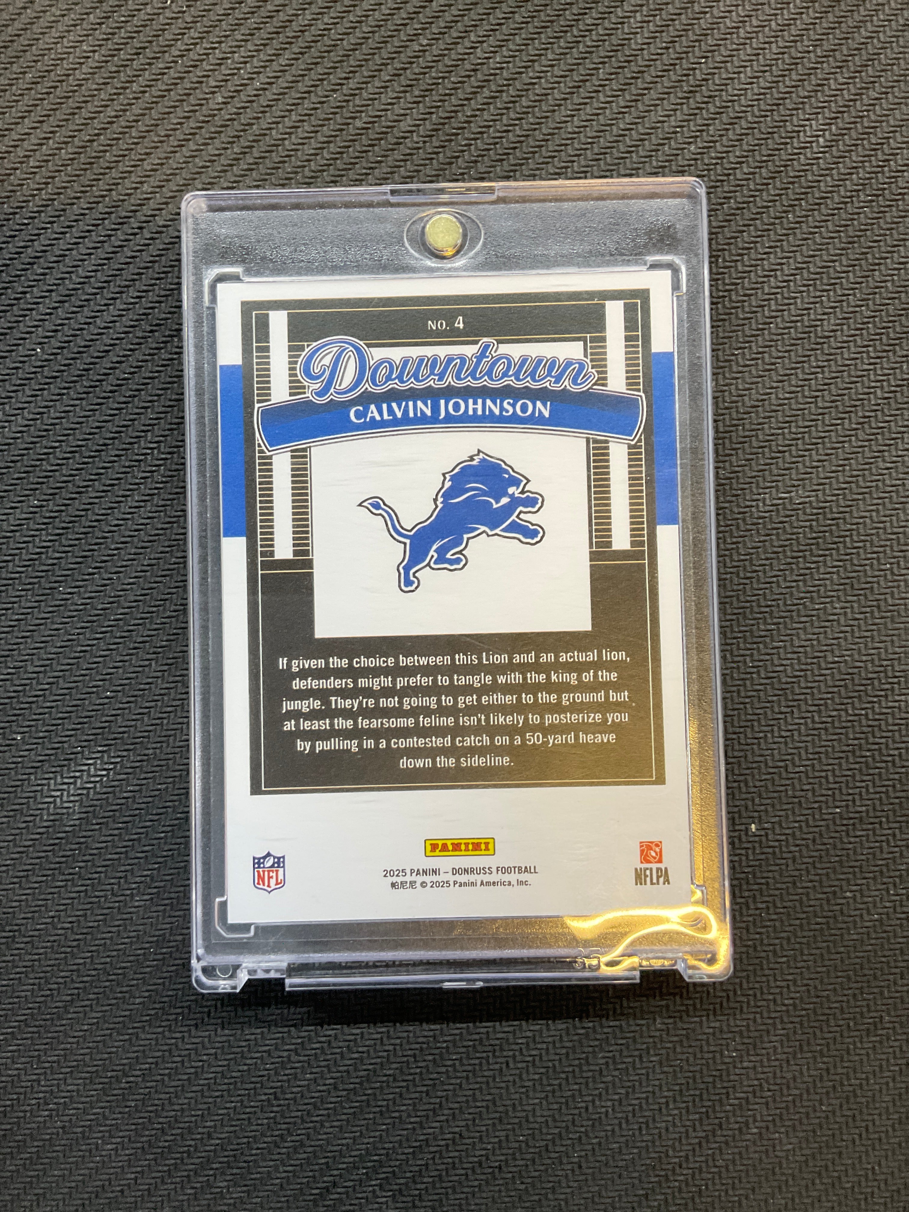 2025 Donruss Calvin Johnson Downtown! #4 Lions