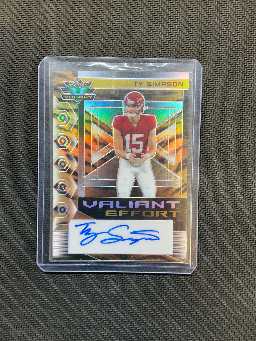 2023 Leaf Ty Simpson Valiant Effort Auto /3 Alabama