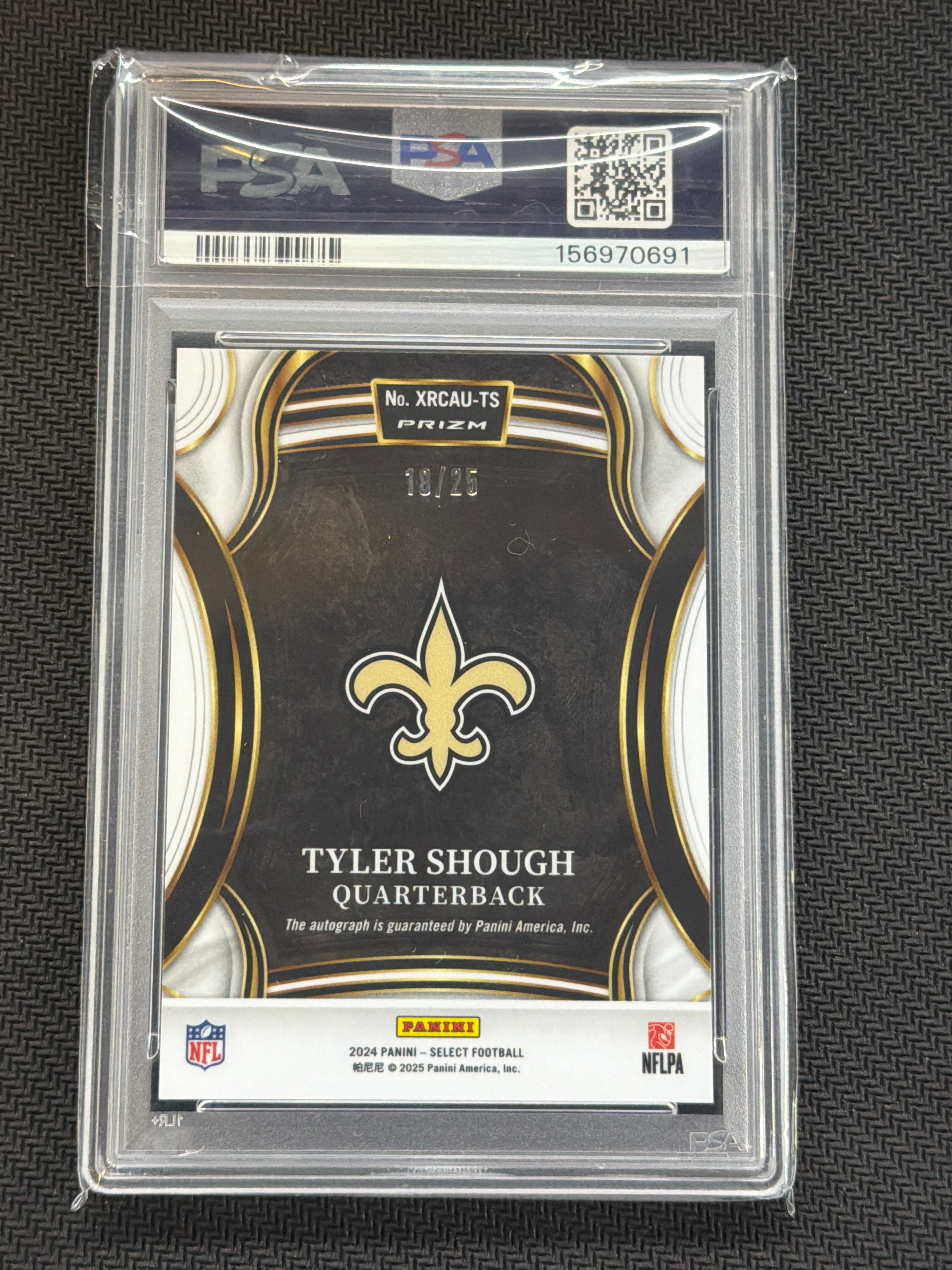 2024 Select XRC Tyler Shough Rookie Auto Tie-Dye /25 PSA 10 691
