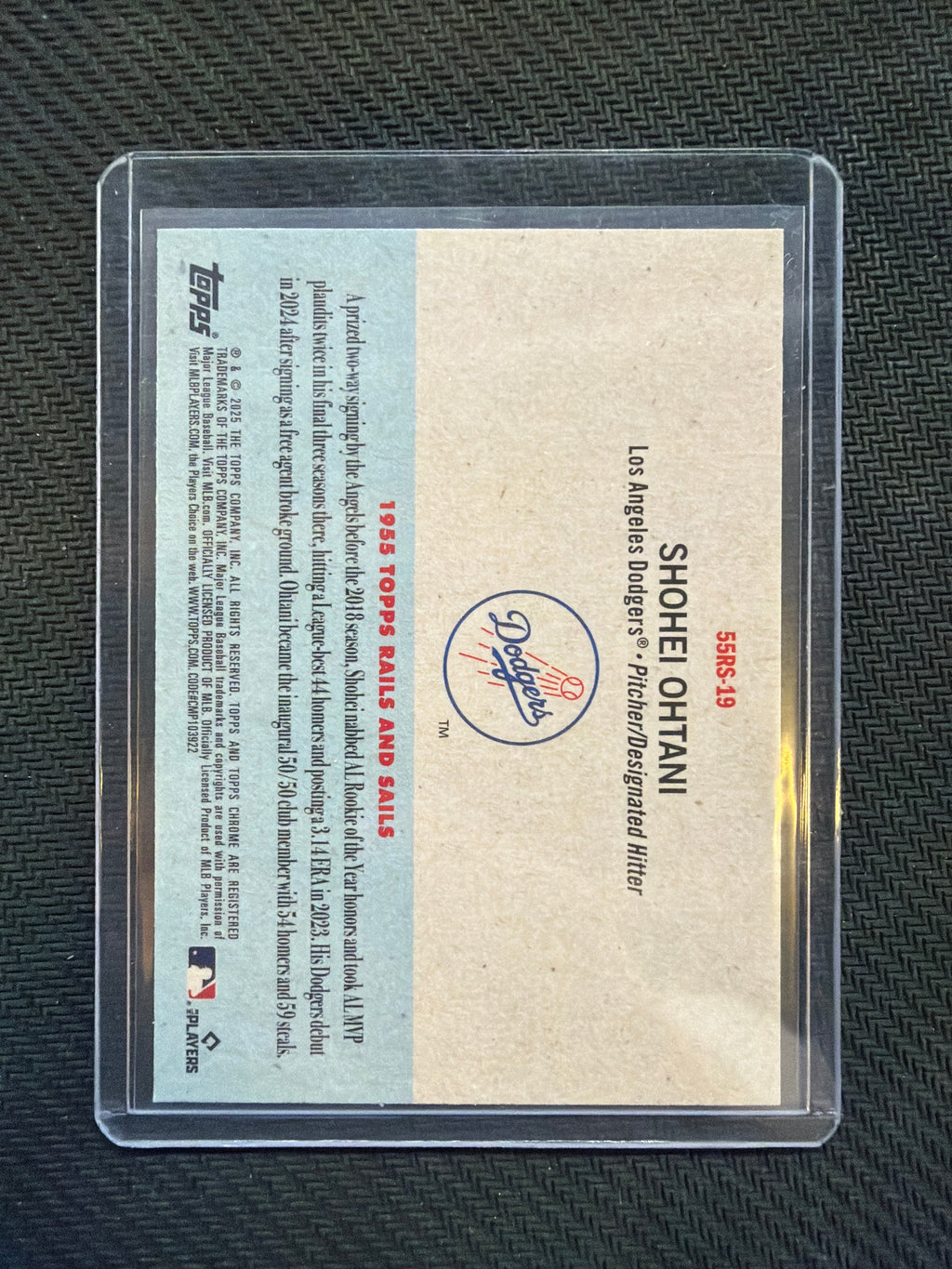 2025 Topps Chrome Platinum Shohei Ohtani 1955 Topps Rails And Sails