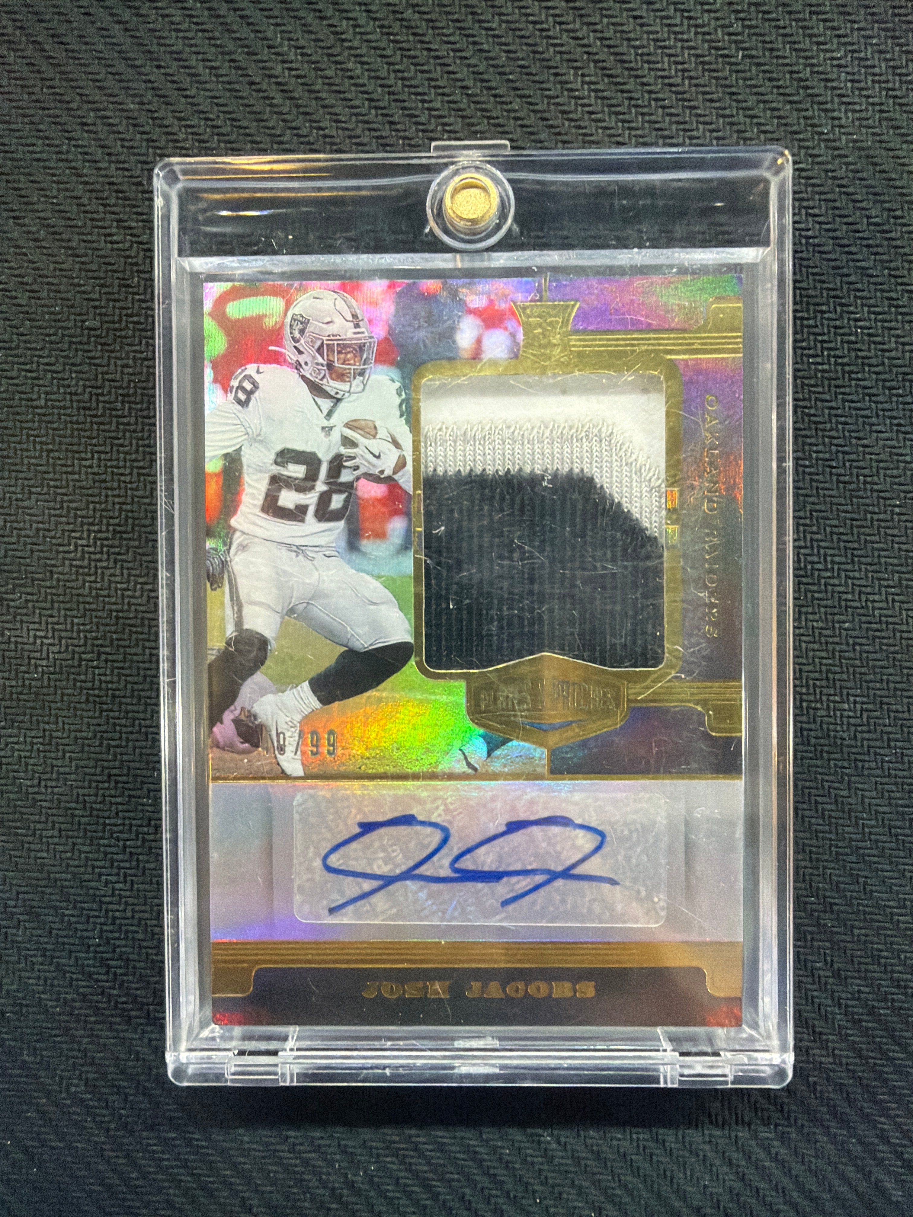 2019 PLates & Patches Josh Jacobs Rookie Patch Auto /99