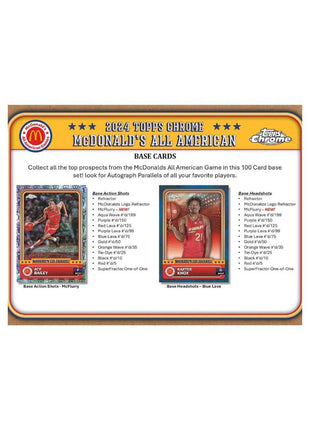 2024 Topps Chrome McDonald's All American Basketball Hobby Box