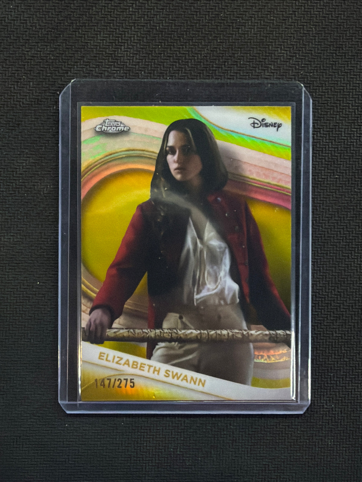2025 Topps Chorme Disney Elizabeth Swann Yellow /275 Pirates