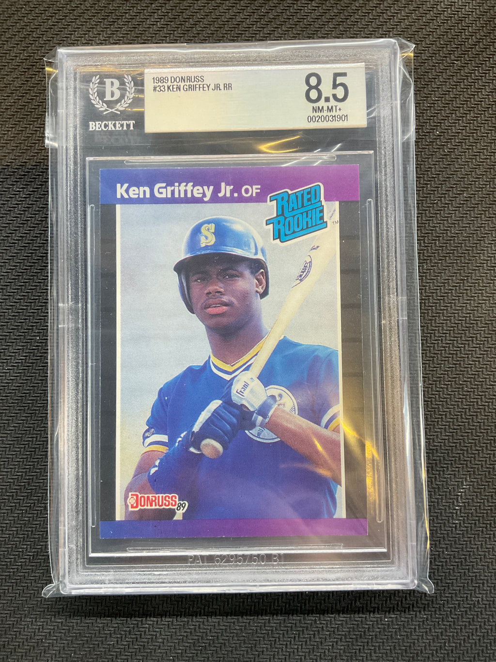 1989 Donruss #33 Ken Griffey Jr. Rookie BGS 8.5