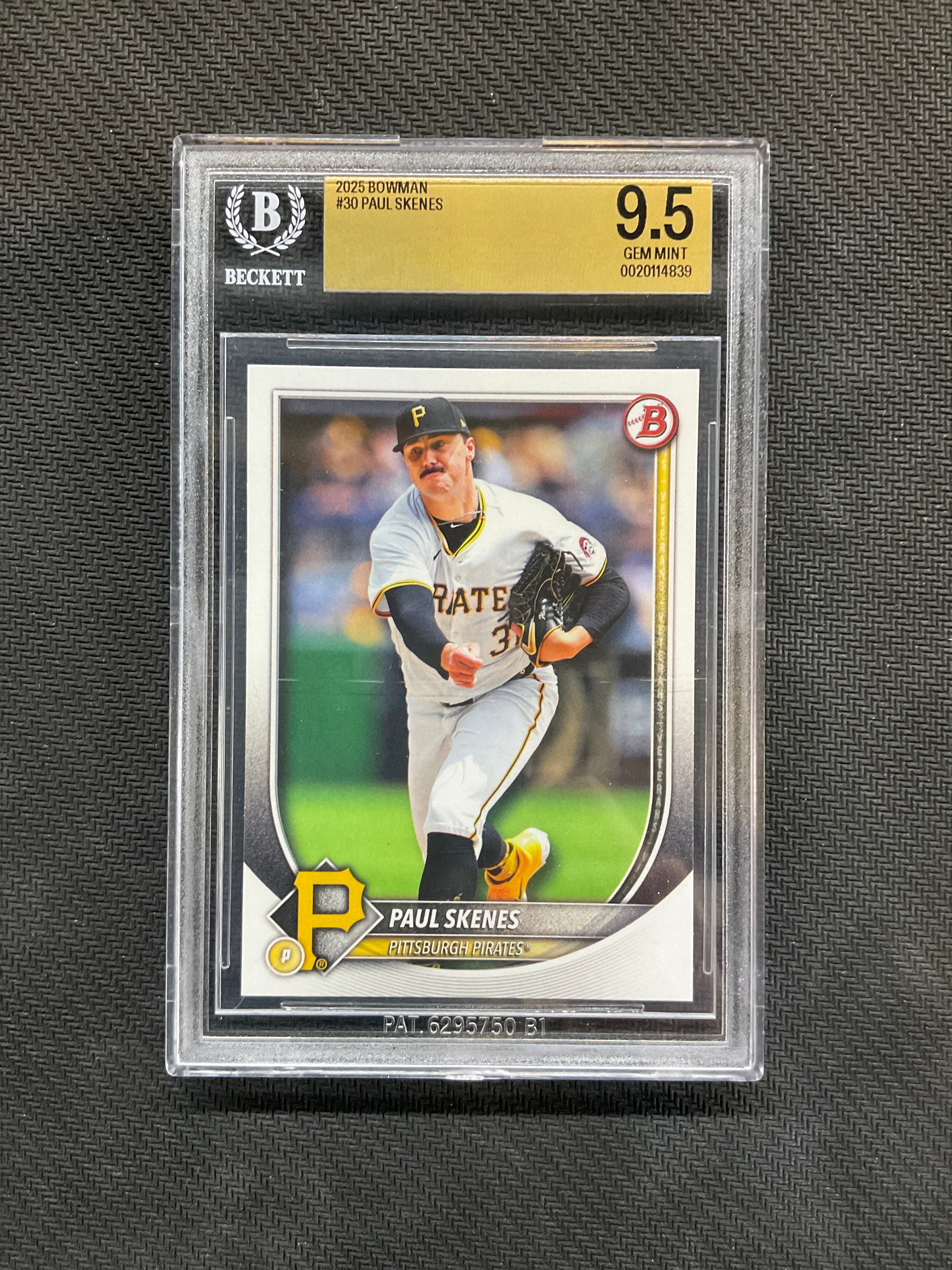 2025 Bowman #30 Paul Skenes BGS 9.5 Pirates