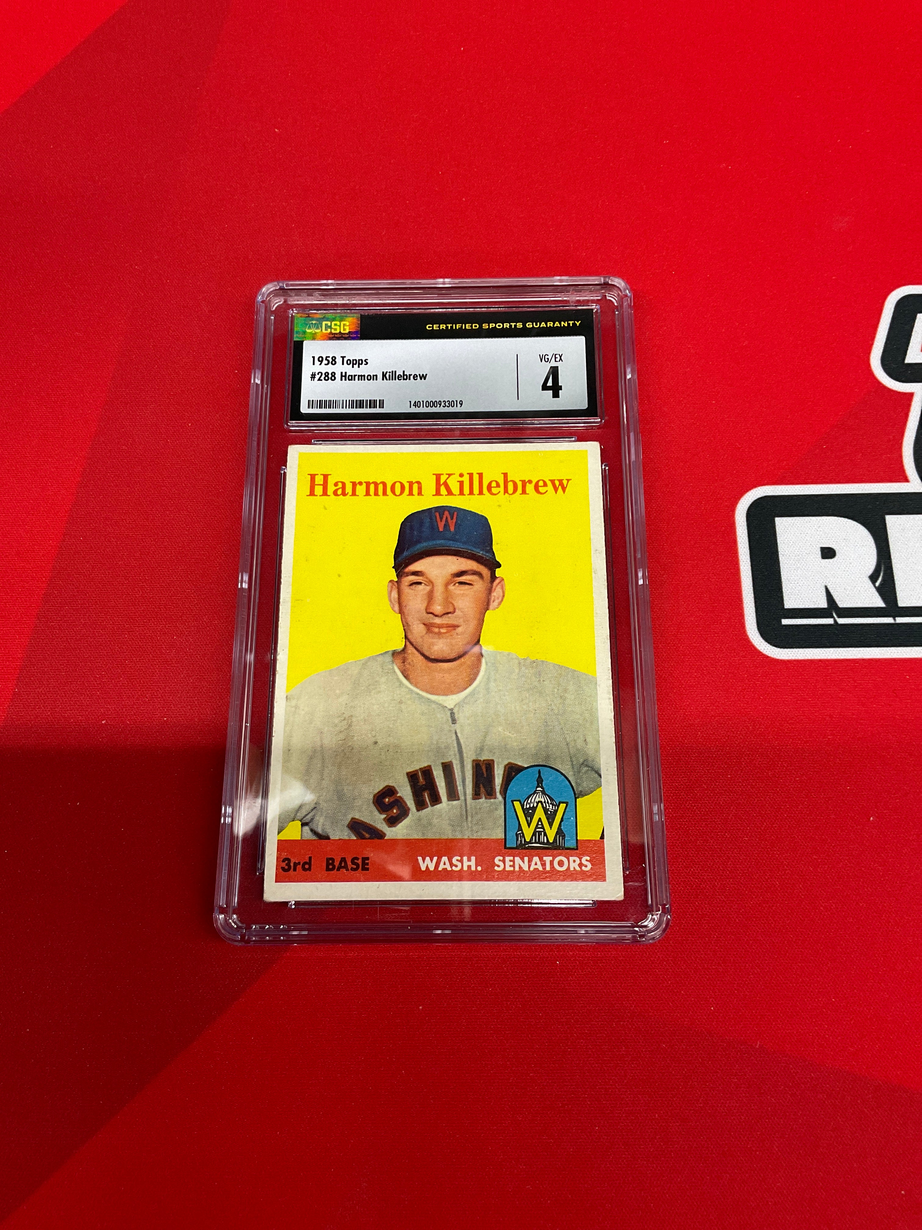 1958 Topps #288 Harmon Killebrew CSG 4