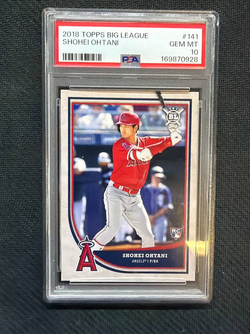 2018 Topps Big League Shohei Ohtani Rookie #141 PSA 10 928