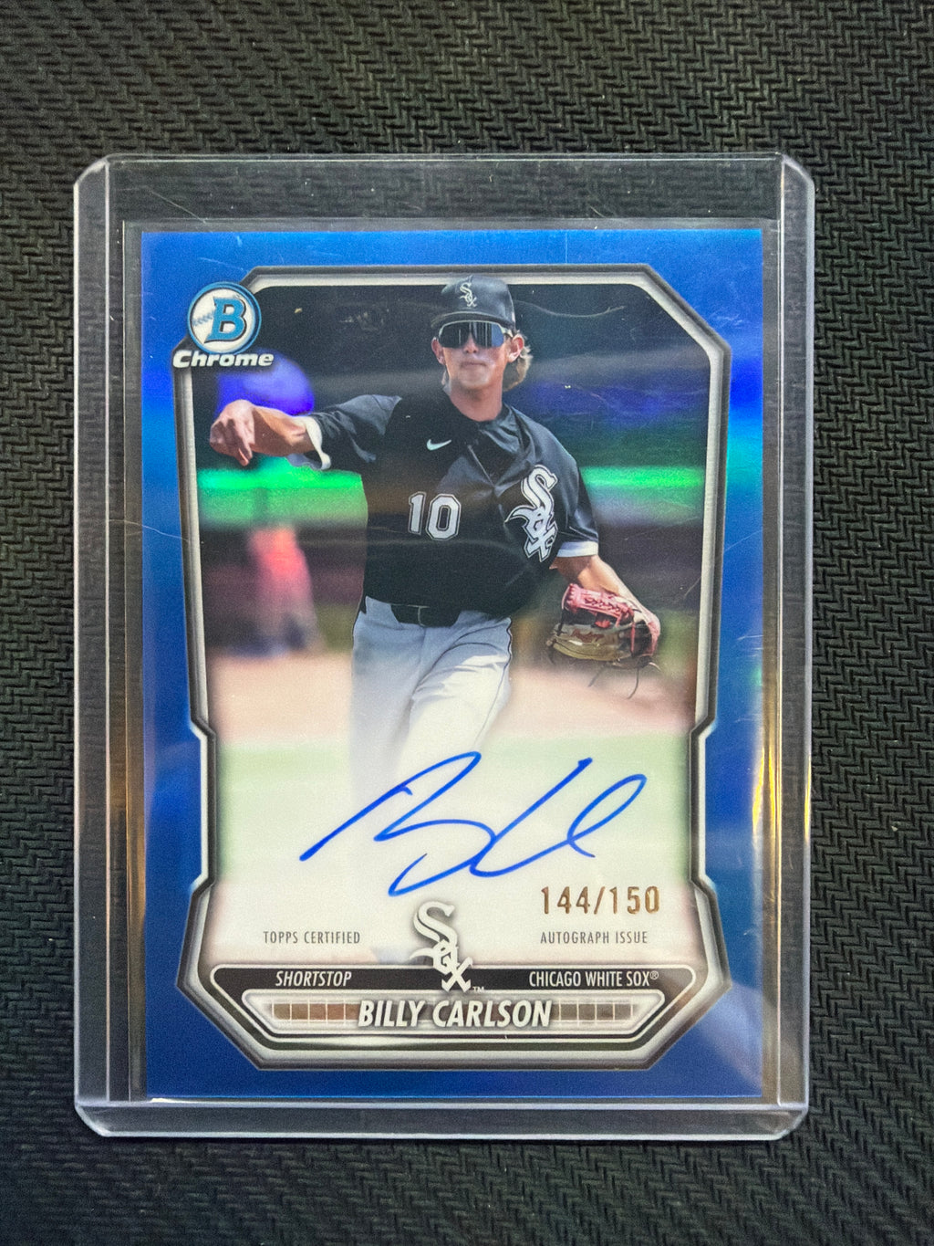 2026 Bowman Chrome Billy Carlson True Blue Auto /150