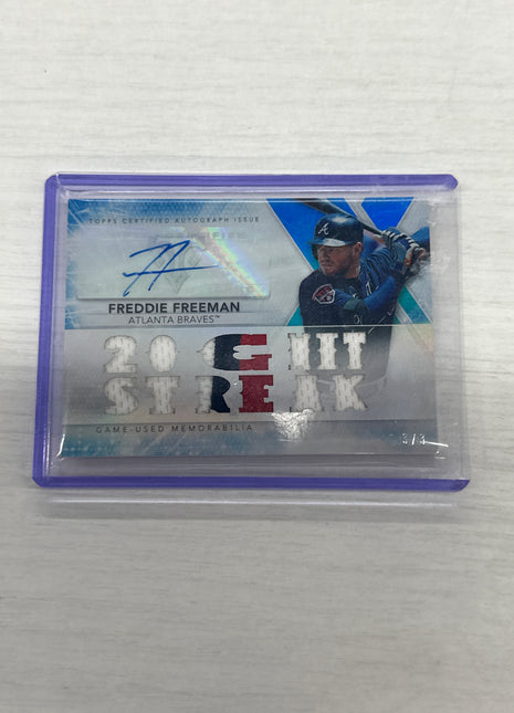 2015 Topps Triple Threads Freddie Freeman Patch Auto /3