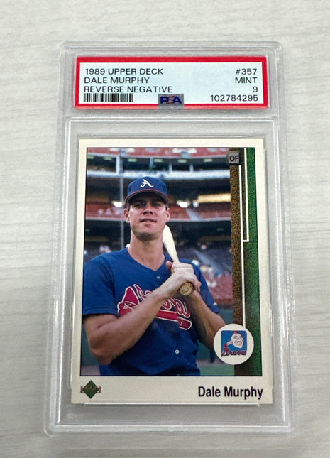 1989 Upper Deck Dale Murphy Negative PSA 9