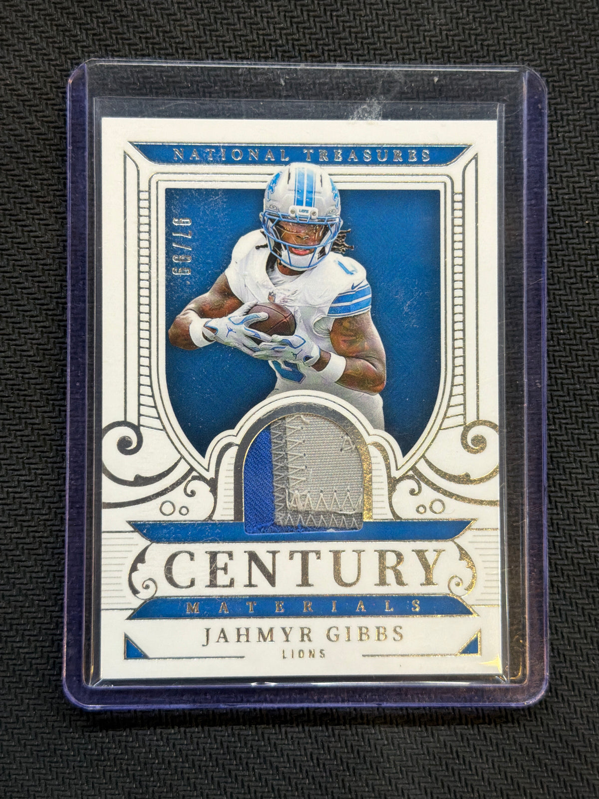 2025 National Treasures Jahmyr Gibbs Century Materials /99 Lions