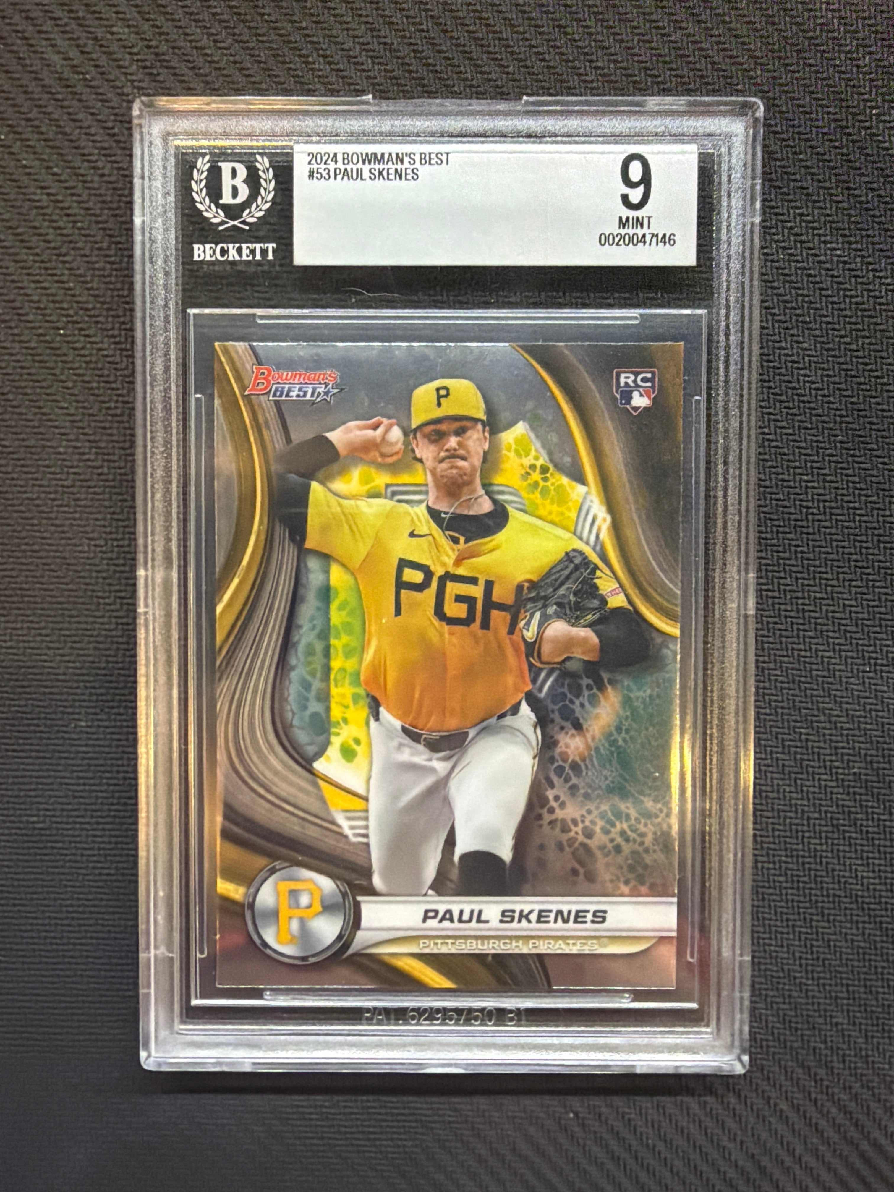 2024 Bowman's Best Paul Skenes Rookie BGS 9 Pirates