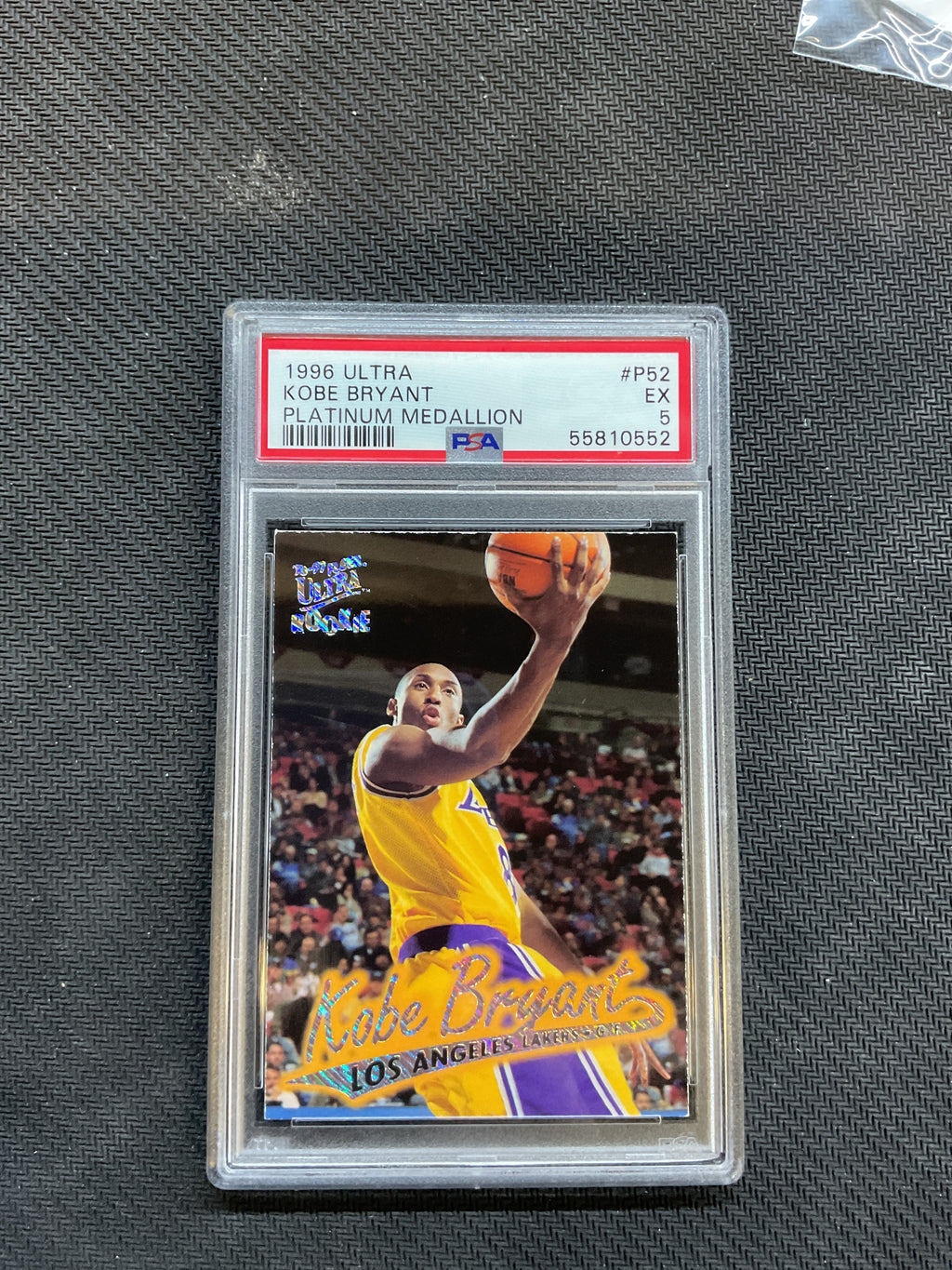 1996 Ultra Kobe Bryant Platinum Medallion Rookie PSA 5 Lakers