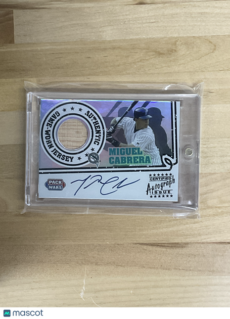 2005 Topps Miguel Cabrera Patch Auto /200