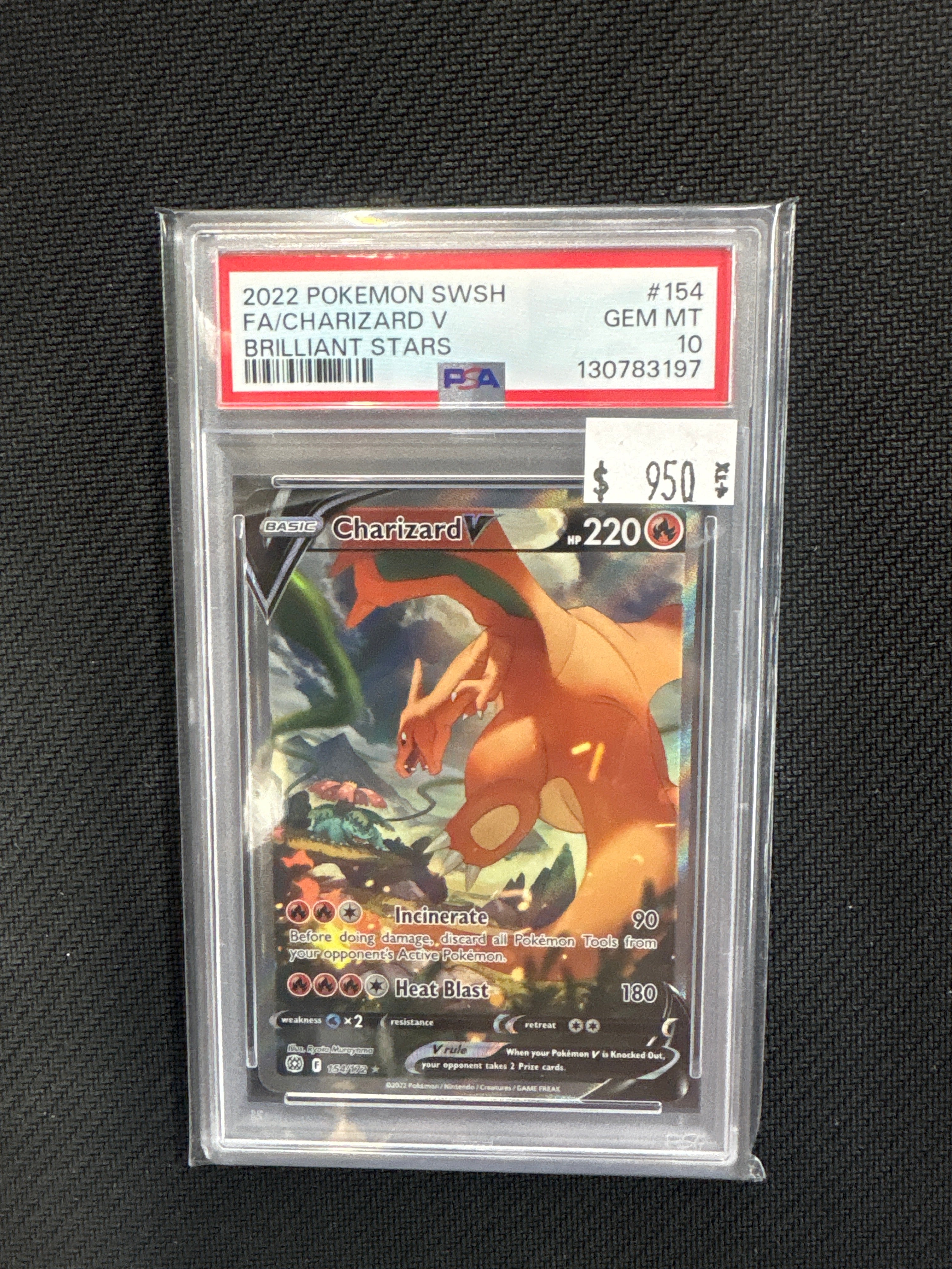 2022 Charizard V 154 PSA 10