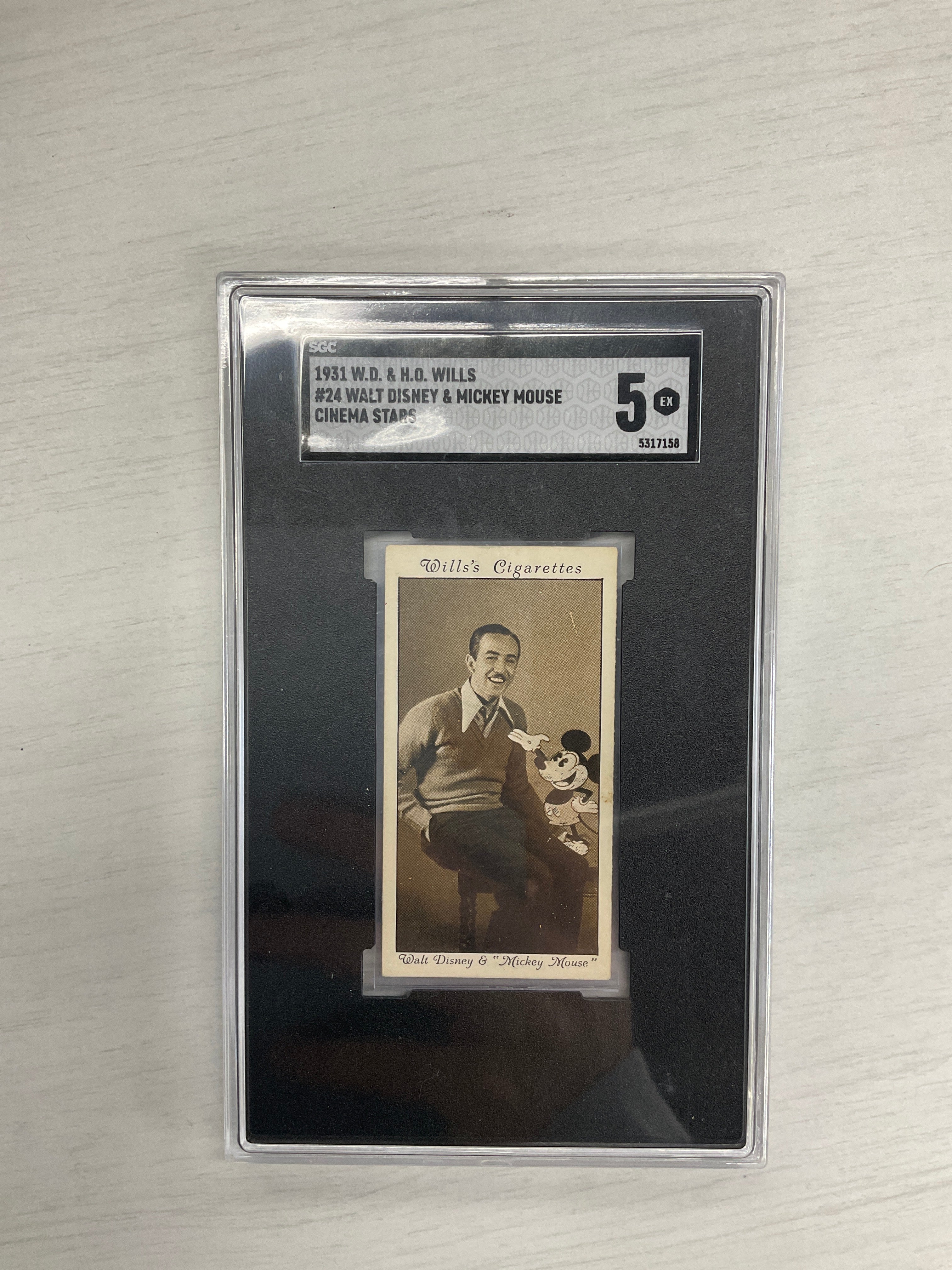 1931 Walt Disney & Mickey Mouse Rookie SGC 5