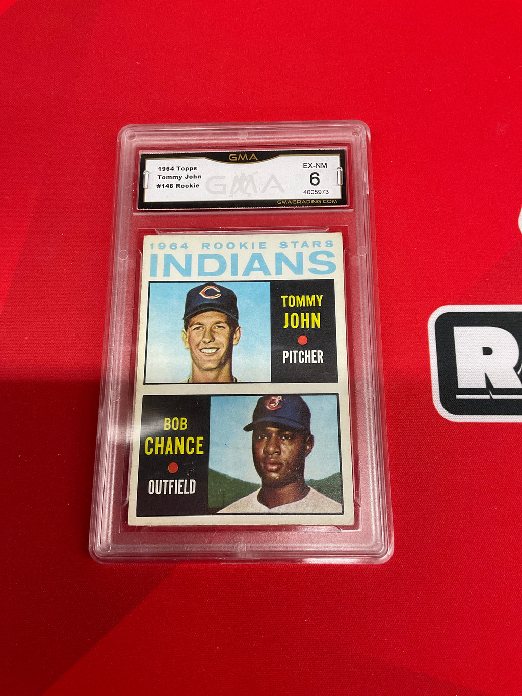 1964 Topps Tommy John #146 Rookie GMA 6