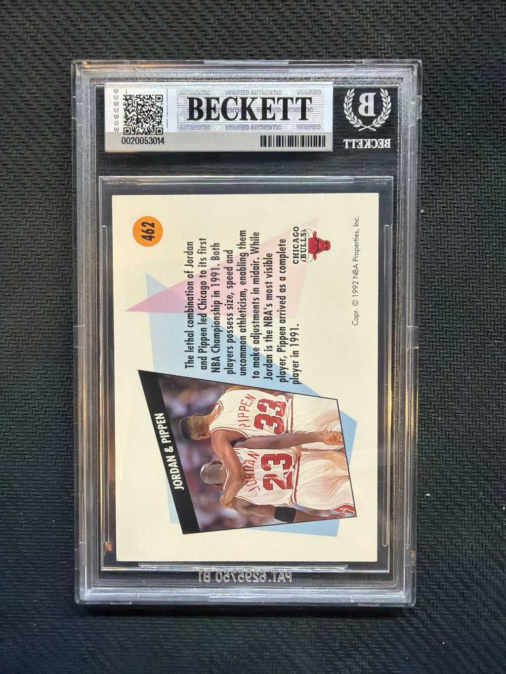 1991-92 Skybox Pippen/Jordan Teamwork BGS 8.5 Bulls