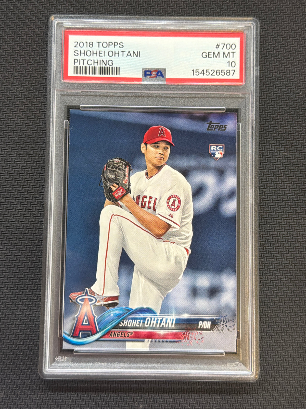 2018 Topps Shohei Ohtani Pitching #700 PSA 10 587