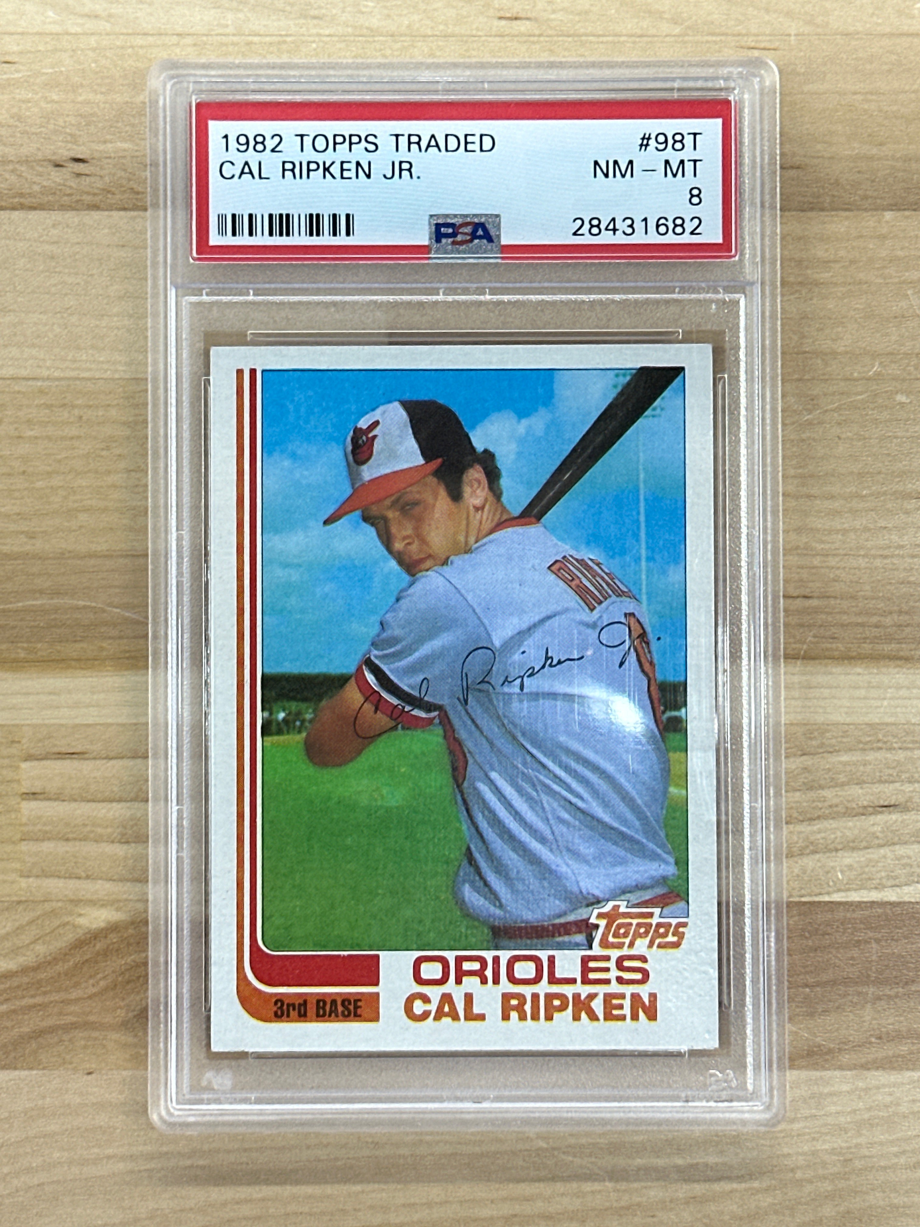 1982 Topps Traded Cal Ripken Jr. Rookie PSA 8 Orioles
