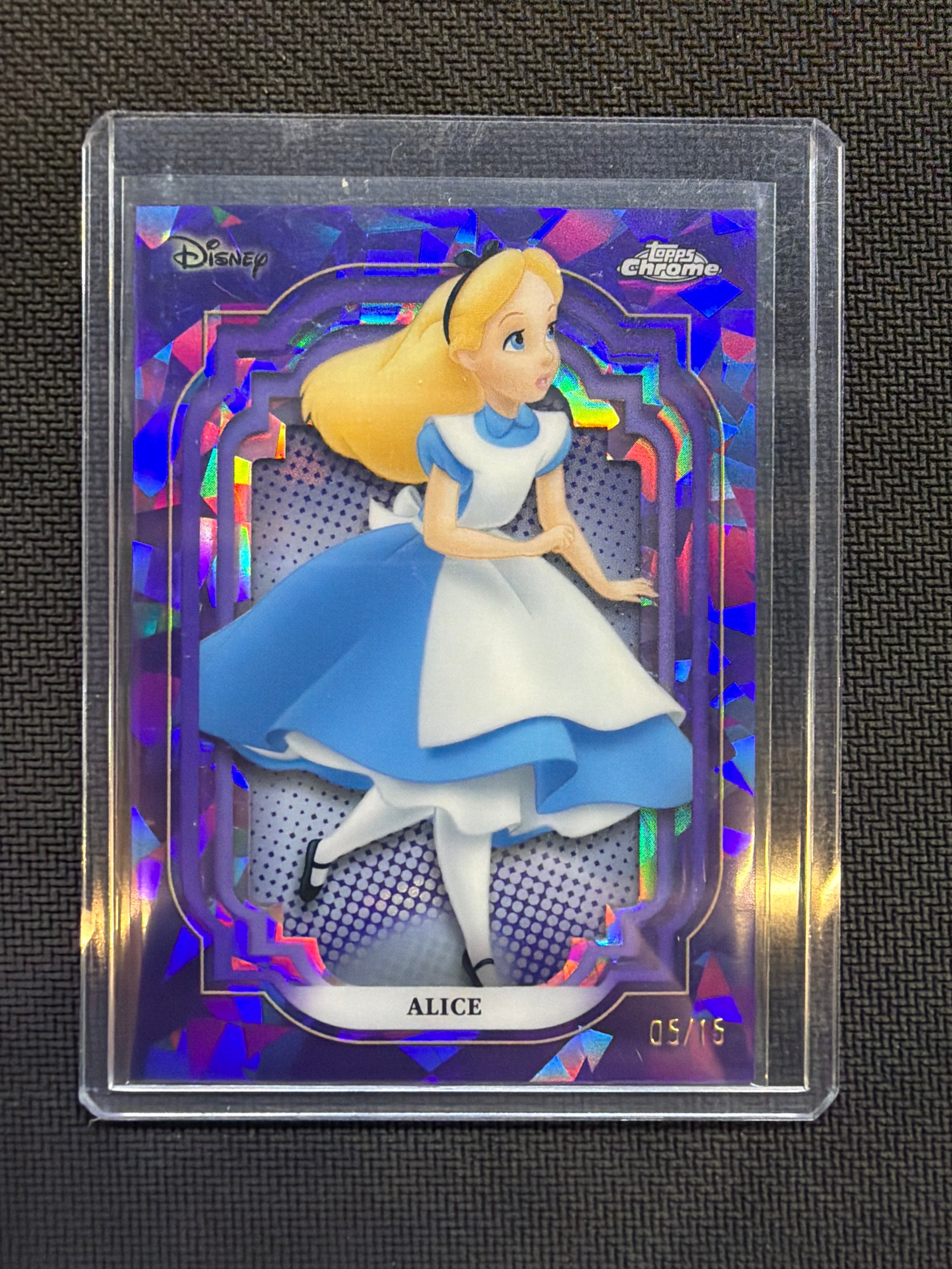 2024 Topps Chrome Dinsey Sapphire Alice Purple /15 #19
