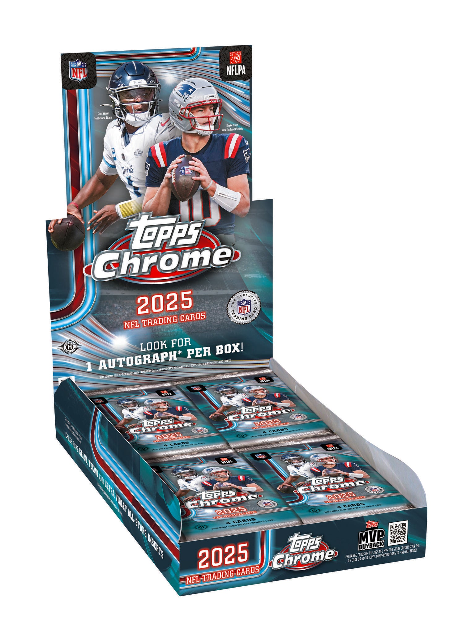 2025 Topps Chrome NFL Football Hobby Box