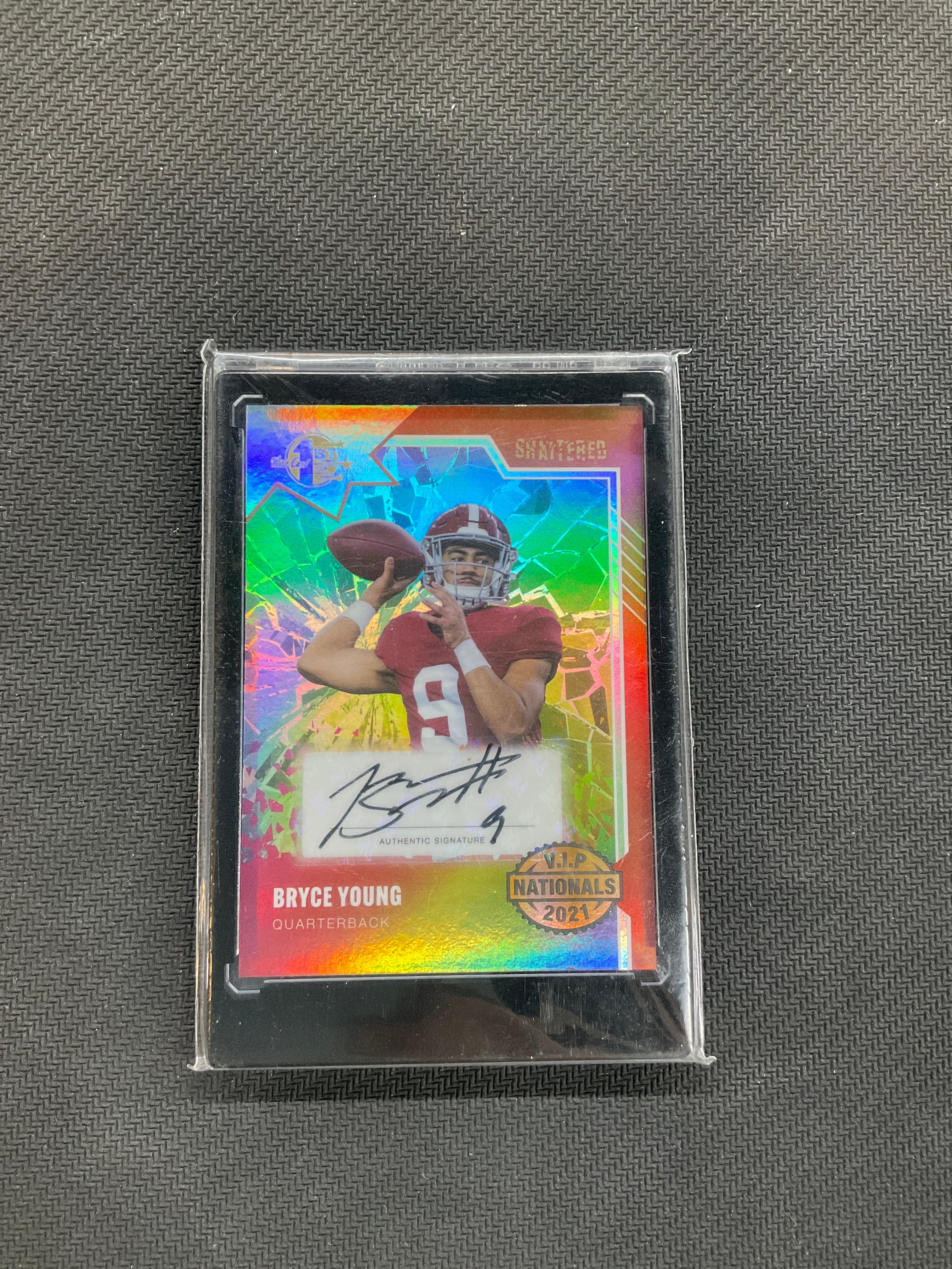 2021 Wild Card Bryce Young Shattered Auto Alabama