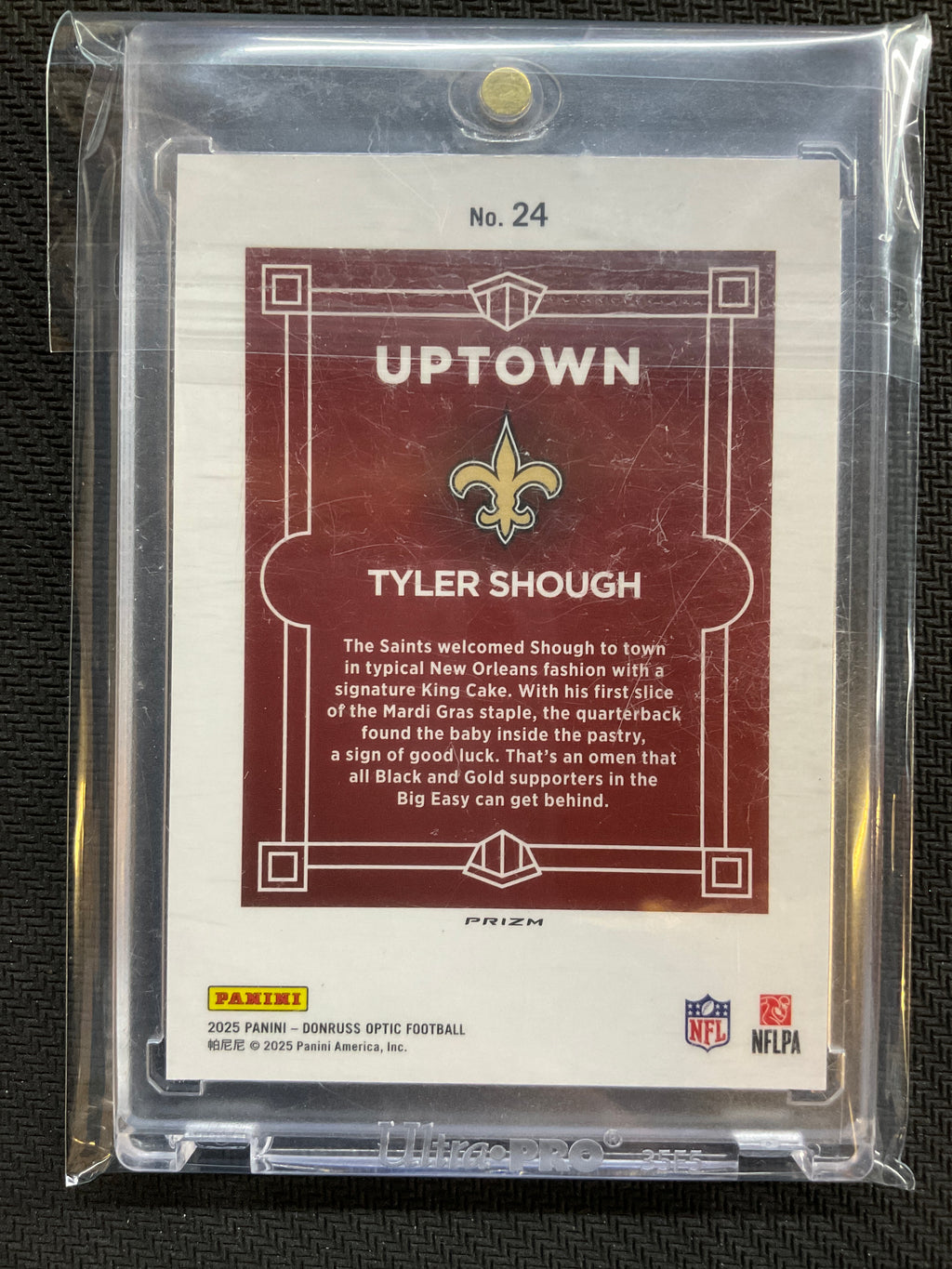 2025 Optic Tyler Shough Rookie Uptown Case Hit Saints