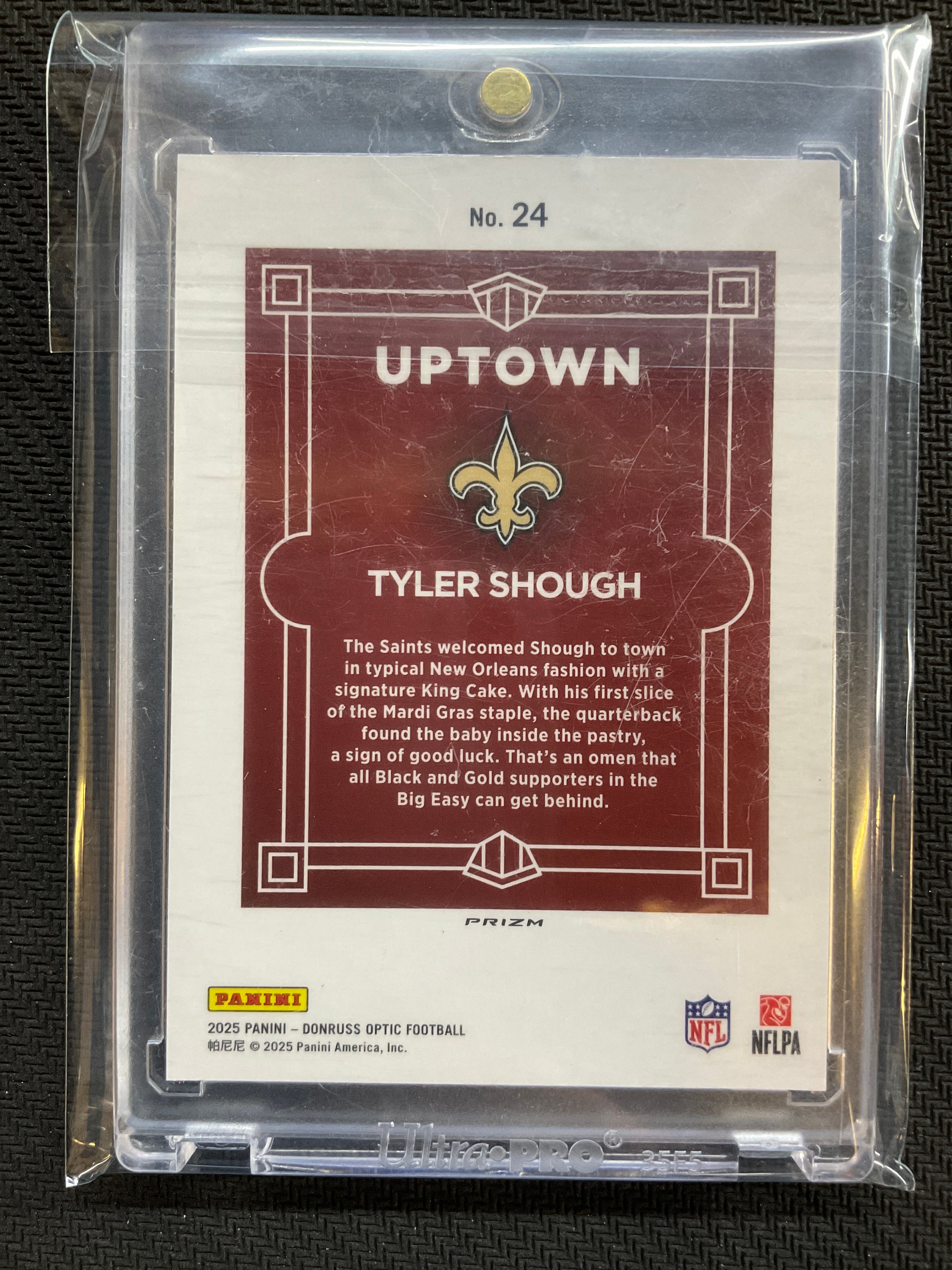 2025 Optic Tyler Shough Rookie Uptown Case Hit Saints