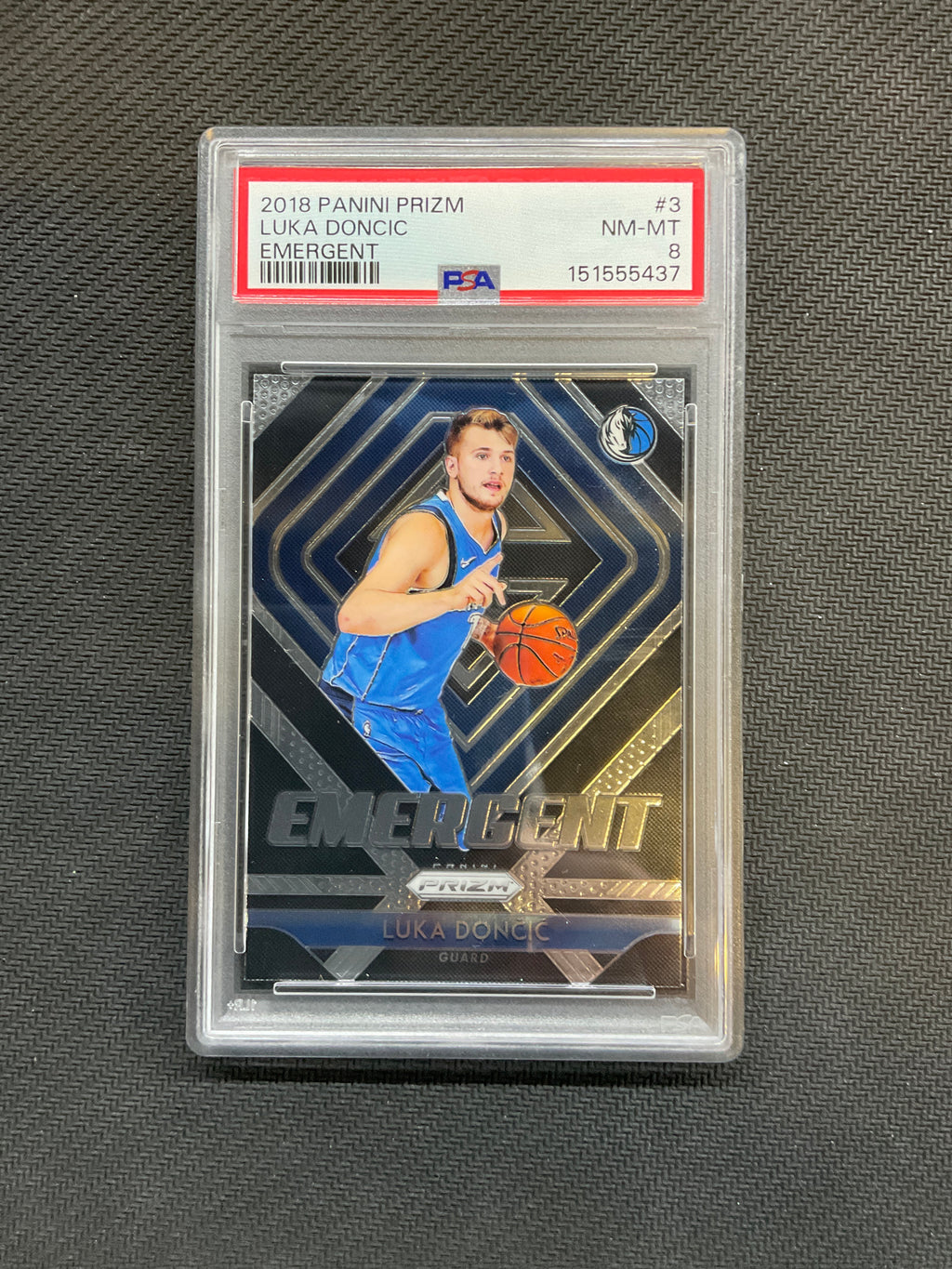 2018 Prizm Luka Doncic Emergent PSA 8 437