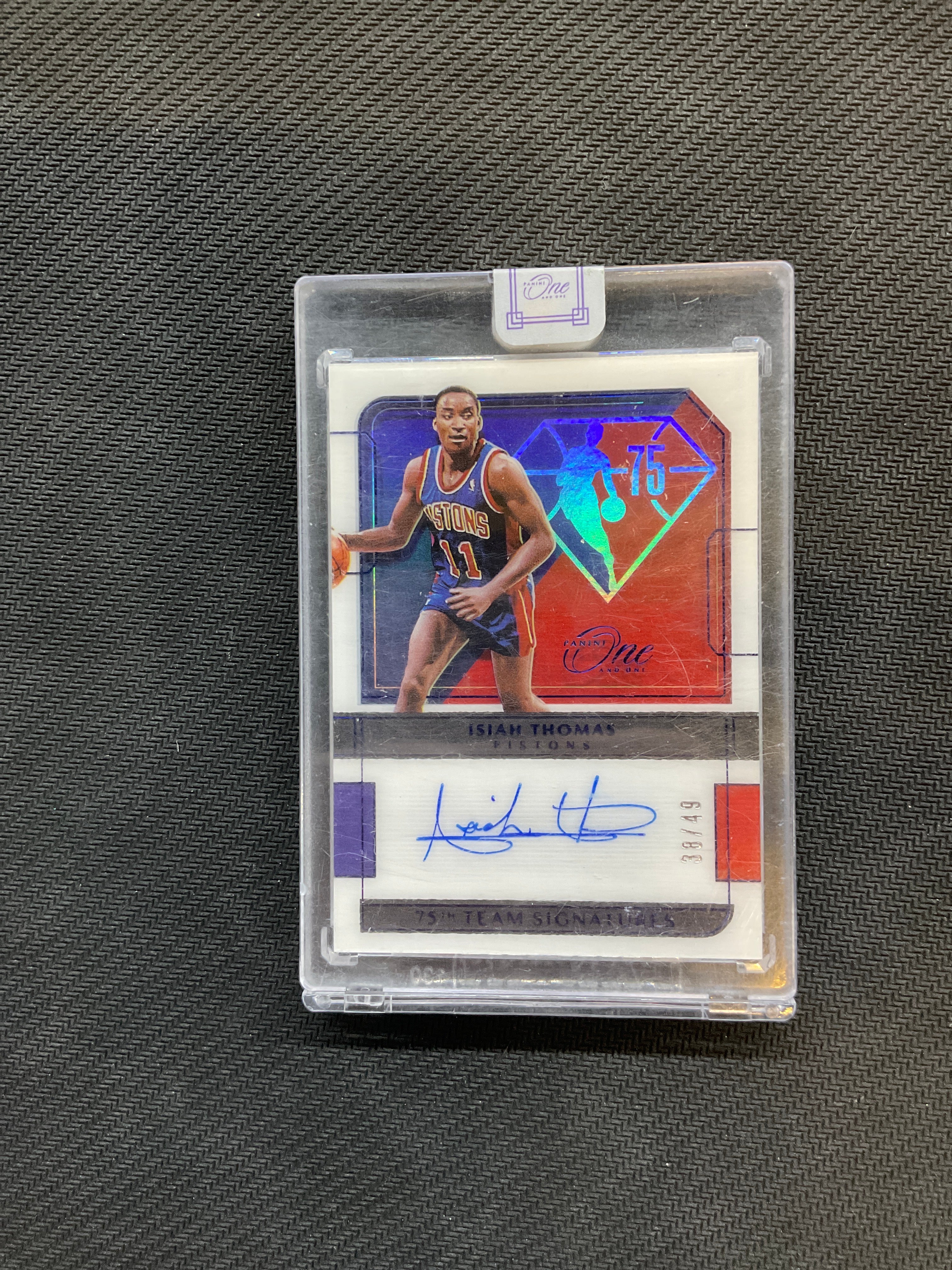2021-22 Panini One Isiah Thomas Auto /75 75th