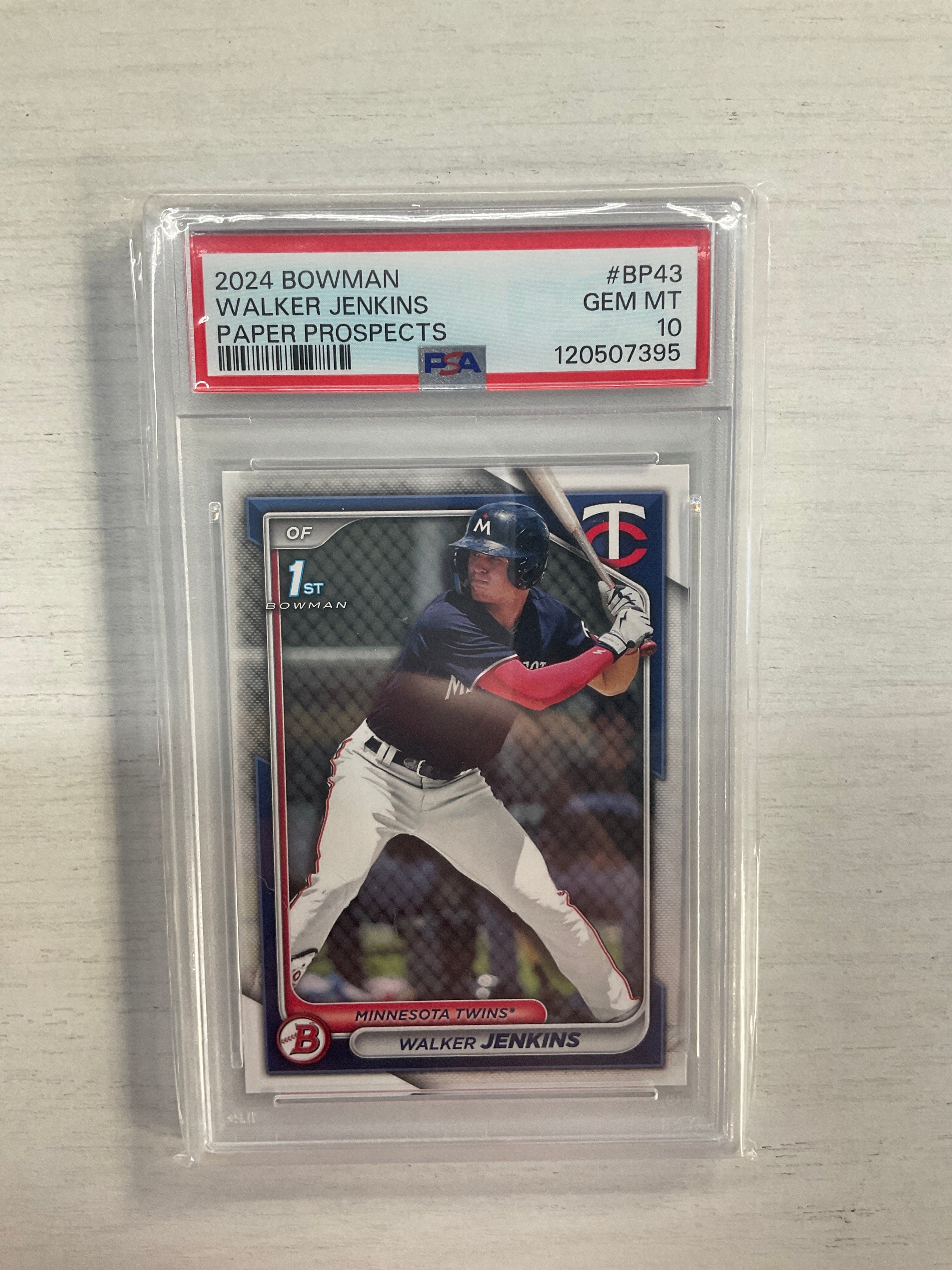 2024 Bowman Walker Jenkins Paper Rookie PSA 10 3