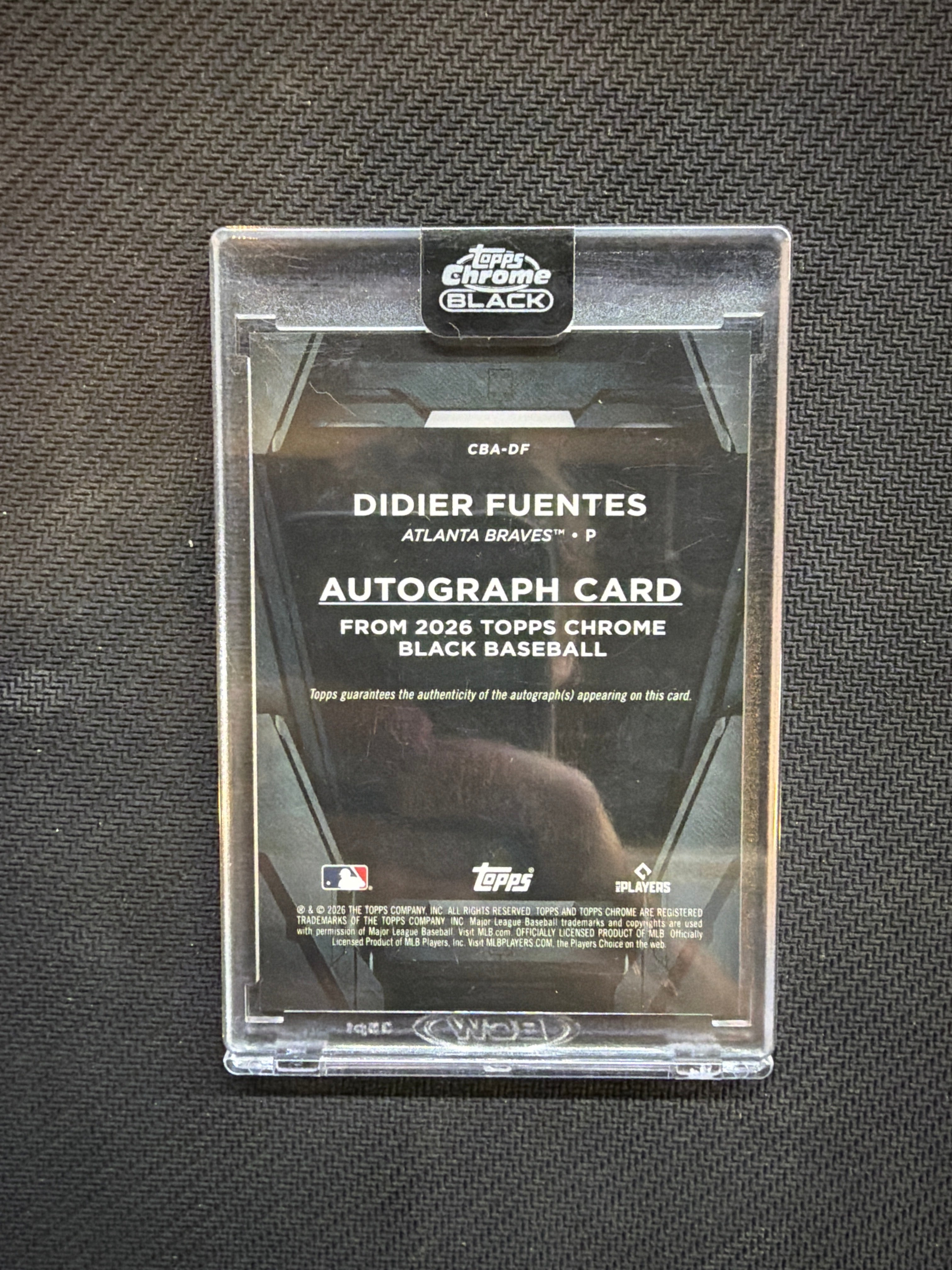 2026 Topps Chrome Black Didier Fuentes Auto /75