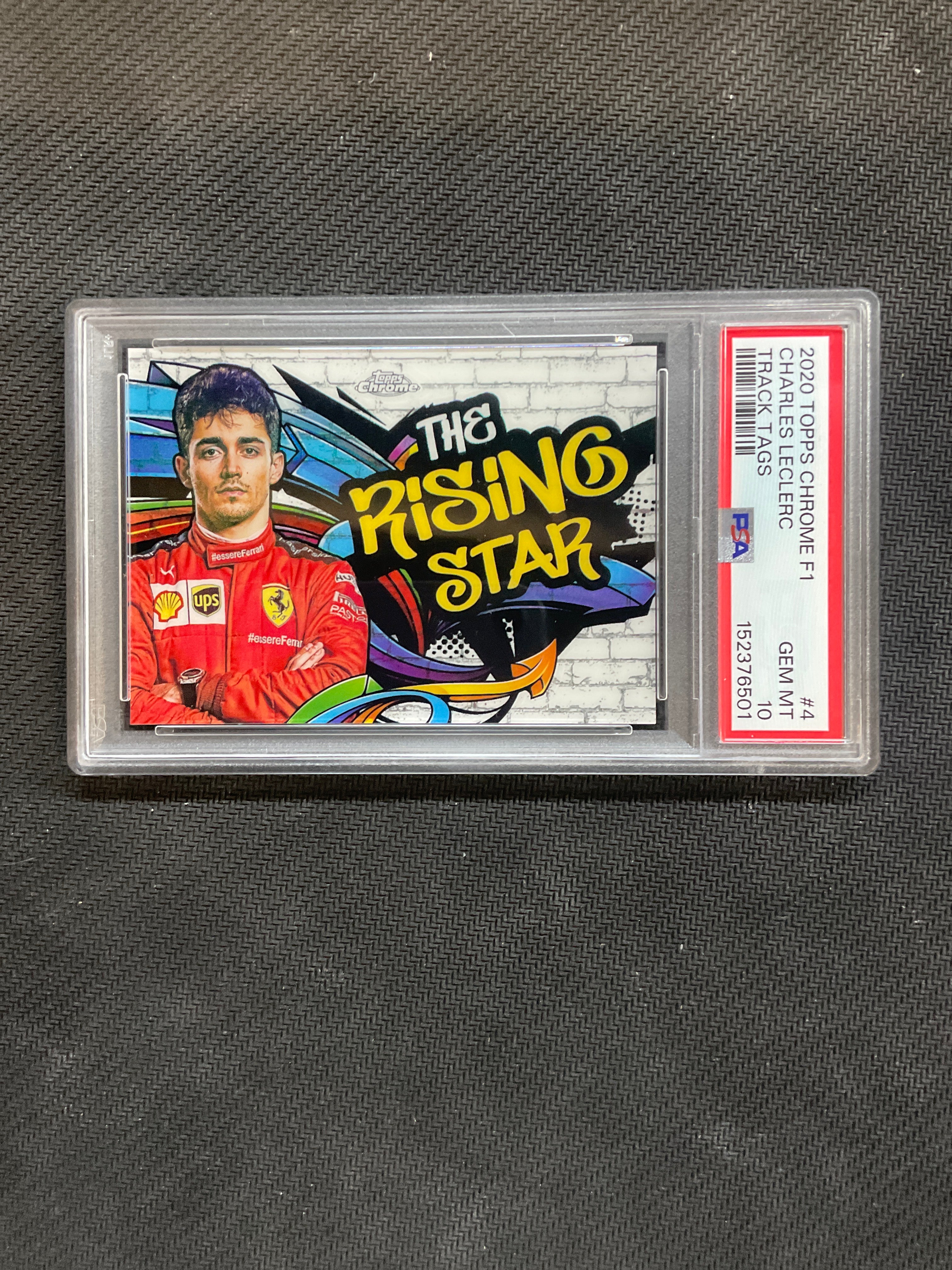 2020 Topps Chrome F1 Charles Leclerc Track Tags #4 PSA 10 501