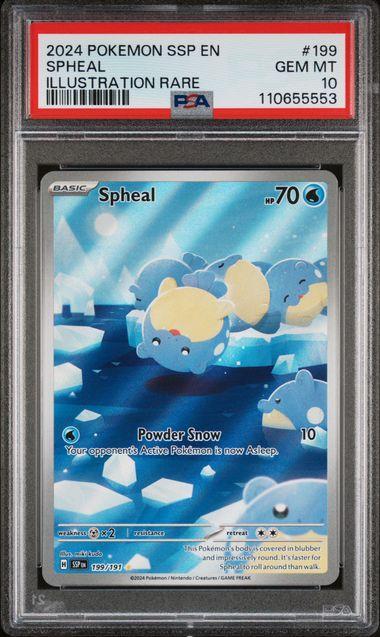 2024 Pokemon Surging Sparks Spheal 199 PSA 10
