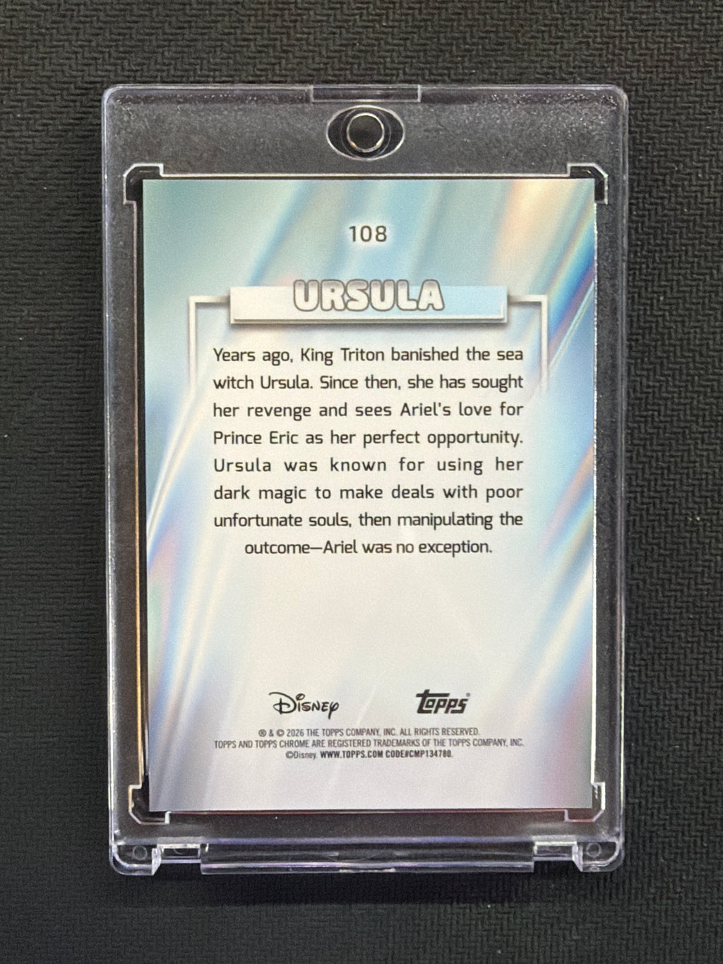 2026 Topps Chrome Disney Ursula Orange /25