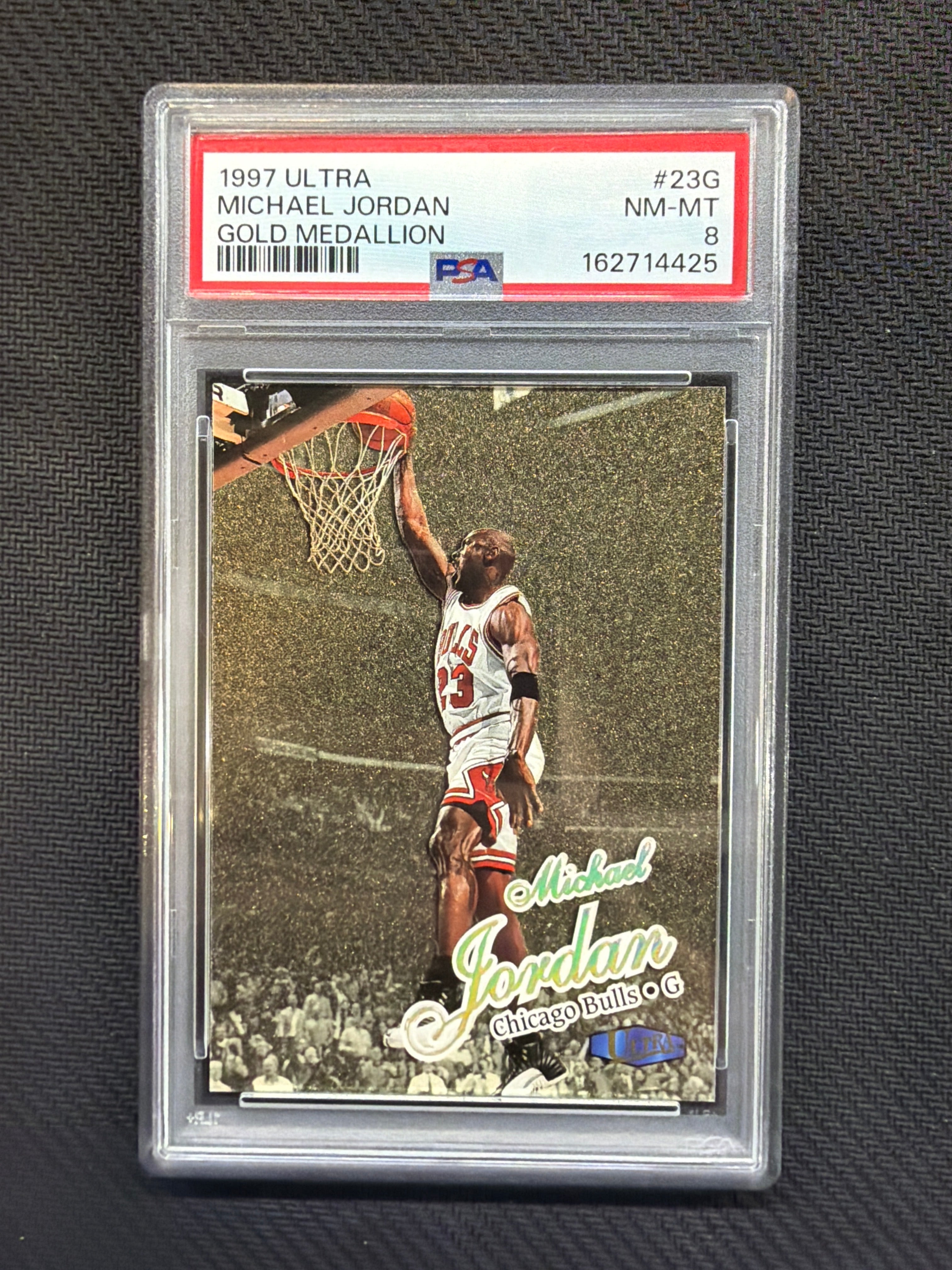 1997 Ultra Gold Medallion Michael Jordan #23G PSA 8 425