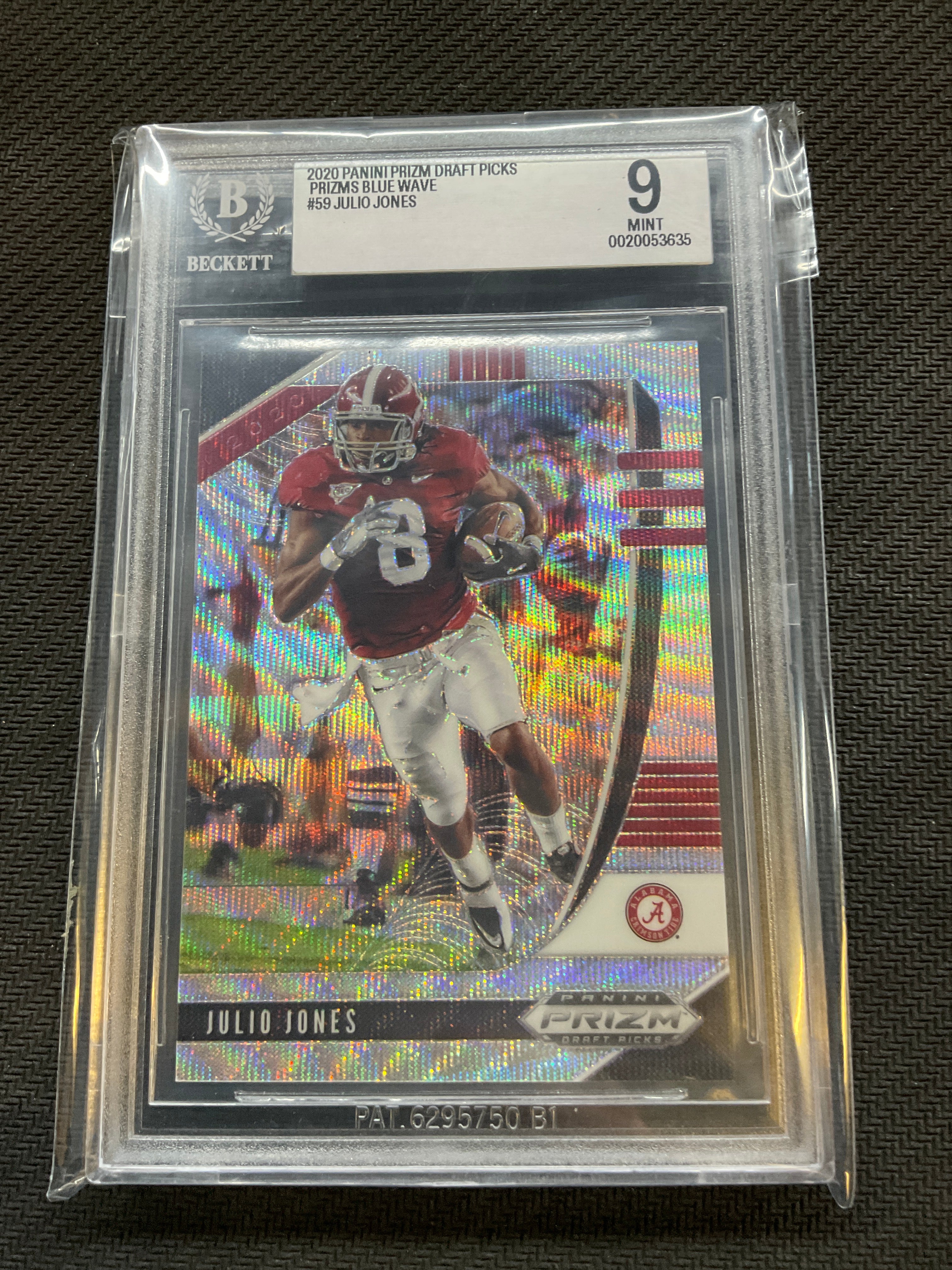 2020 Panini Prizm Draft Picks Julio Jones /299 BGS 9 Alabama